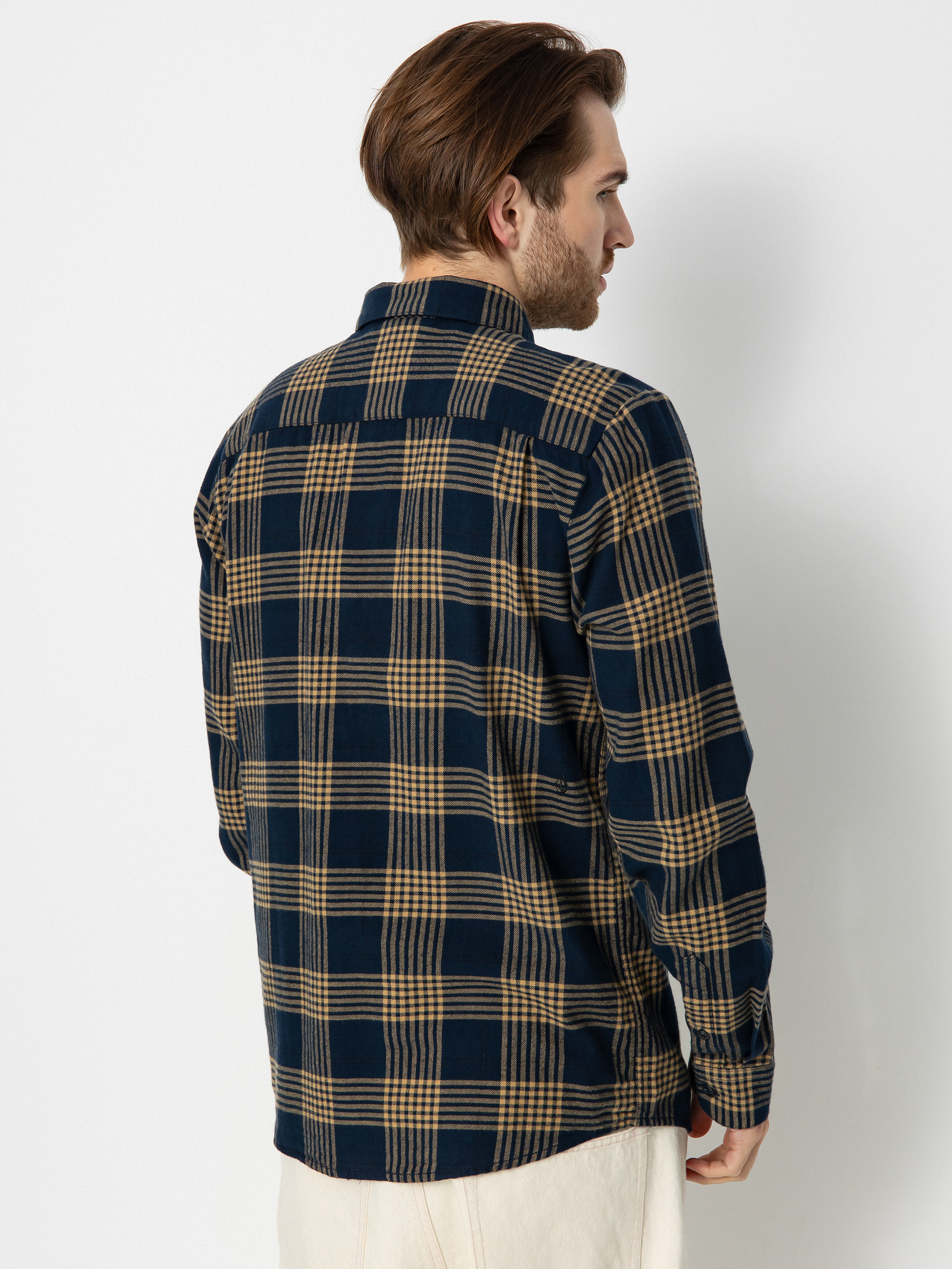 Volcom Caden Plaid Ls Ing (navy)
