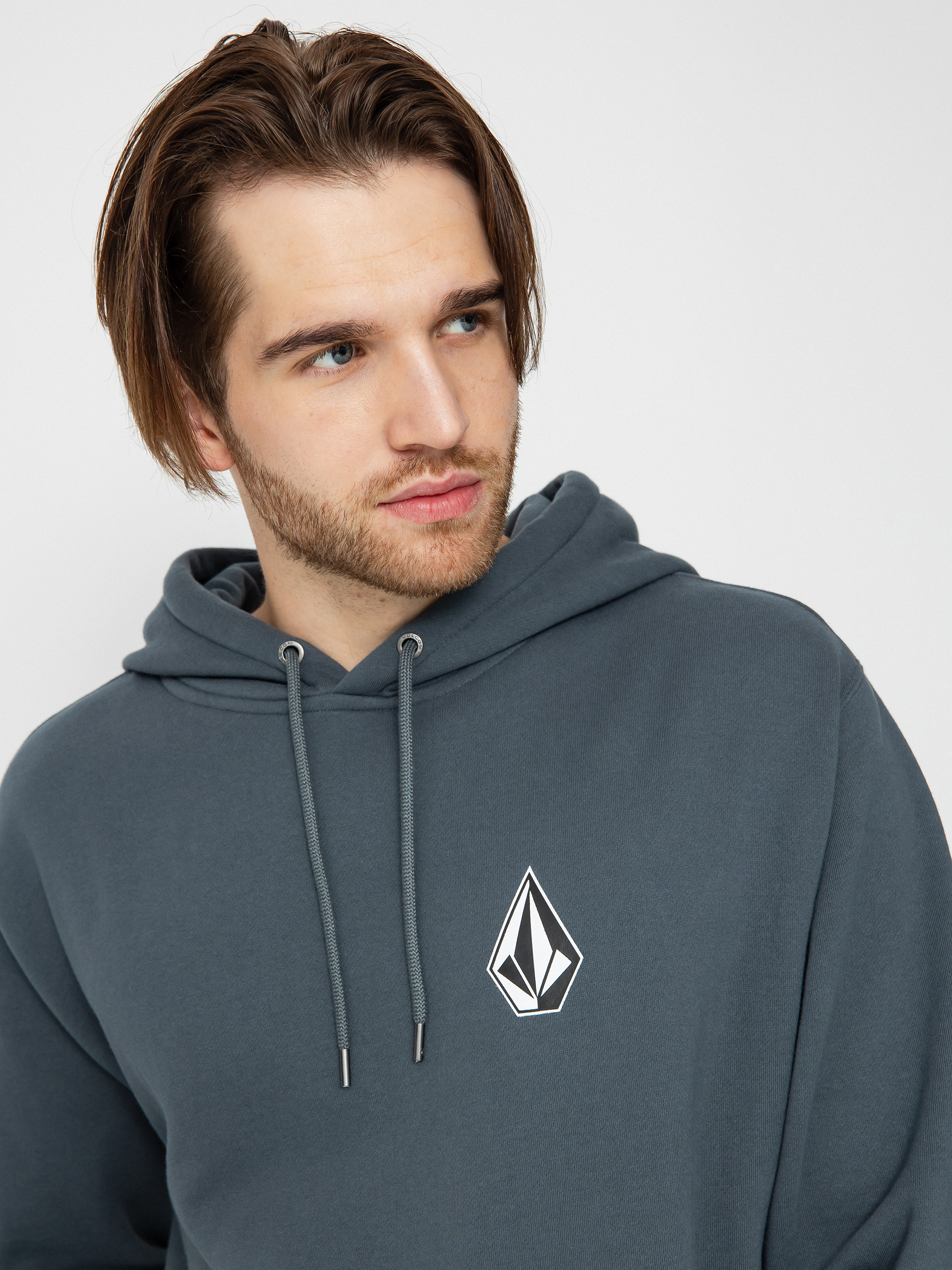 Volcom Iconic Stone HD Kapucnis pulóver (dark slate)