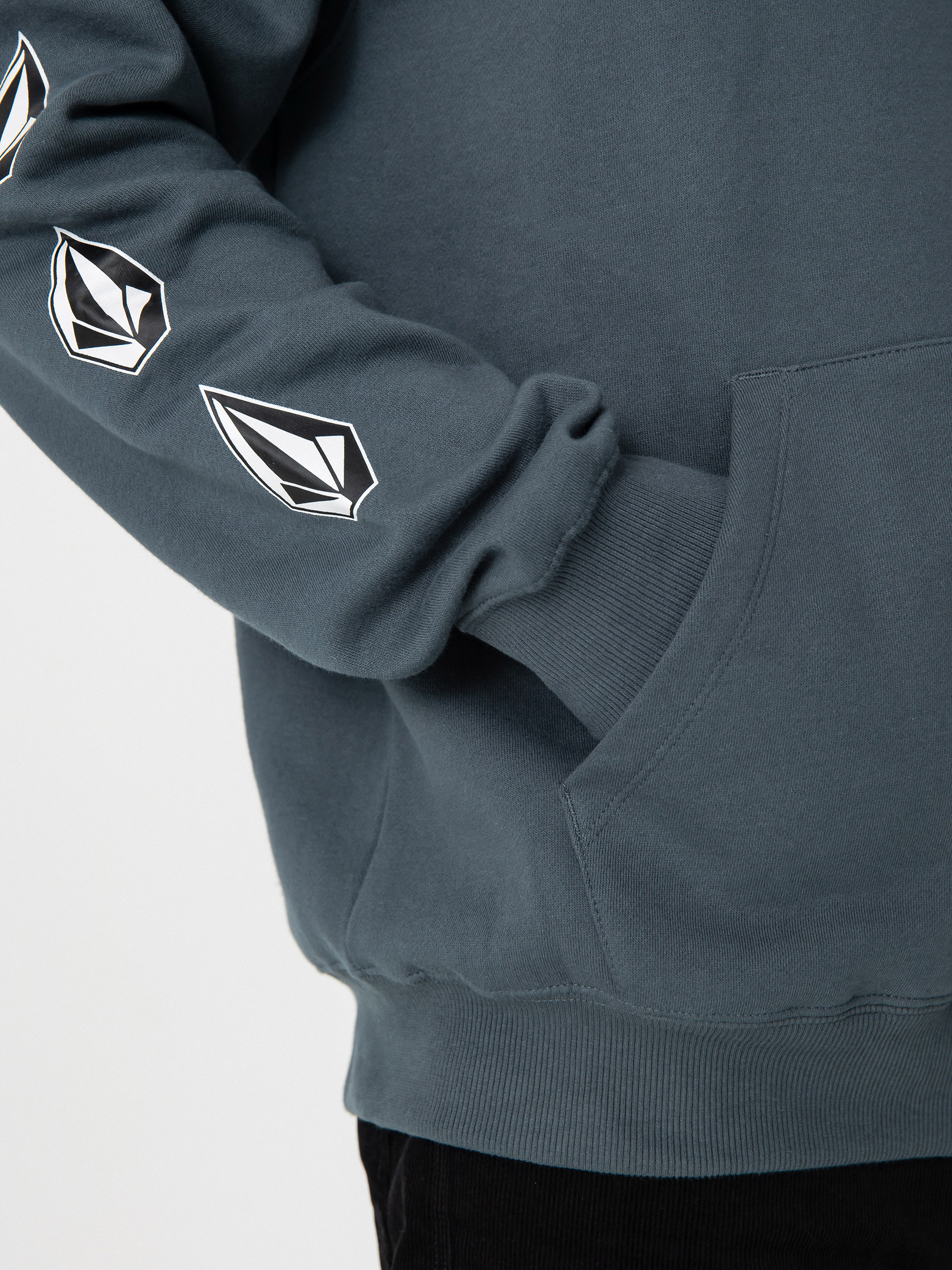 Volcom Iconic Stone HD Kapucnis pulóver (dark slate)