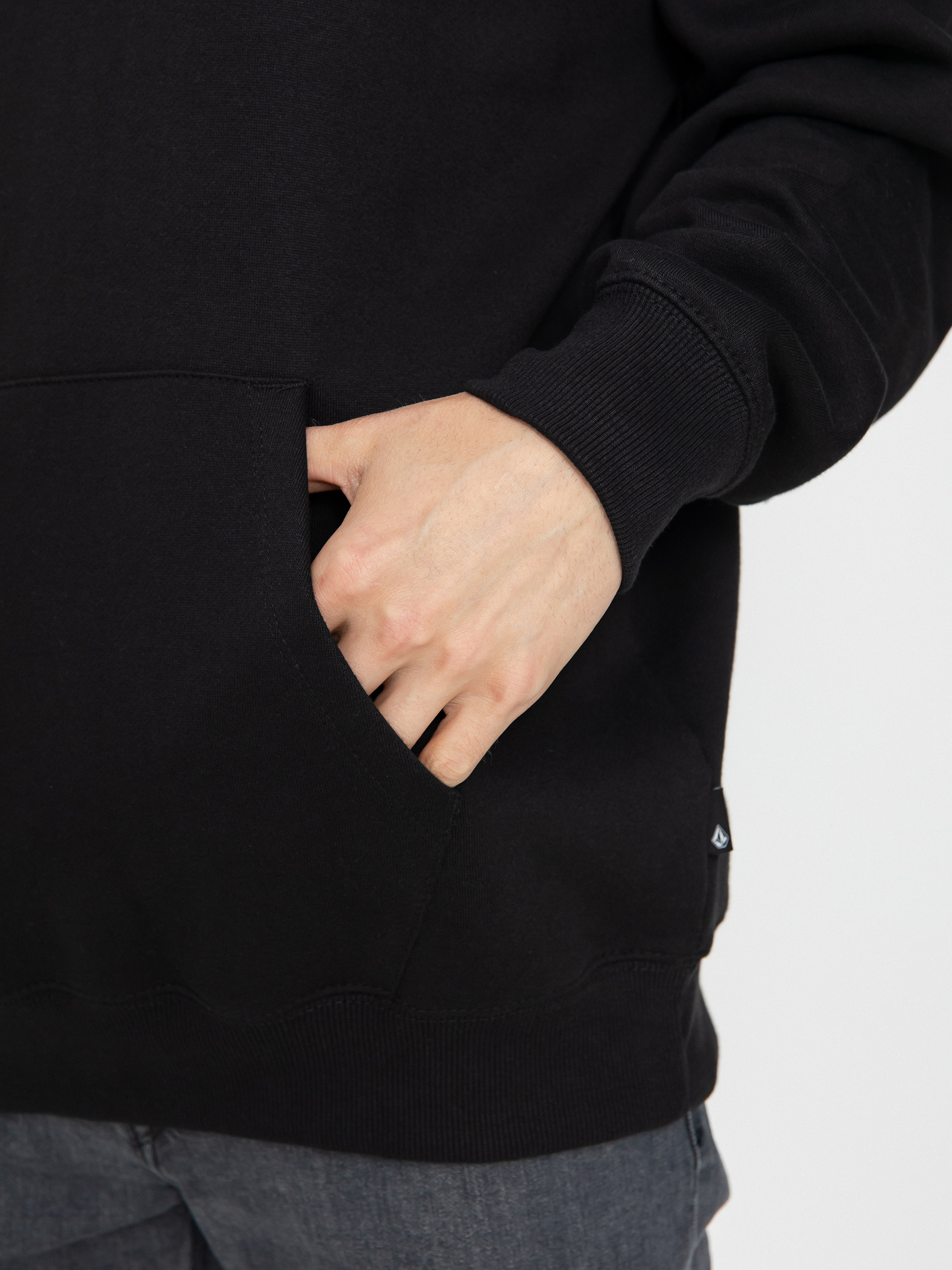 Volcom Single Stone HD Kapucnis pulóver (black)