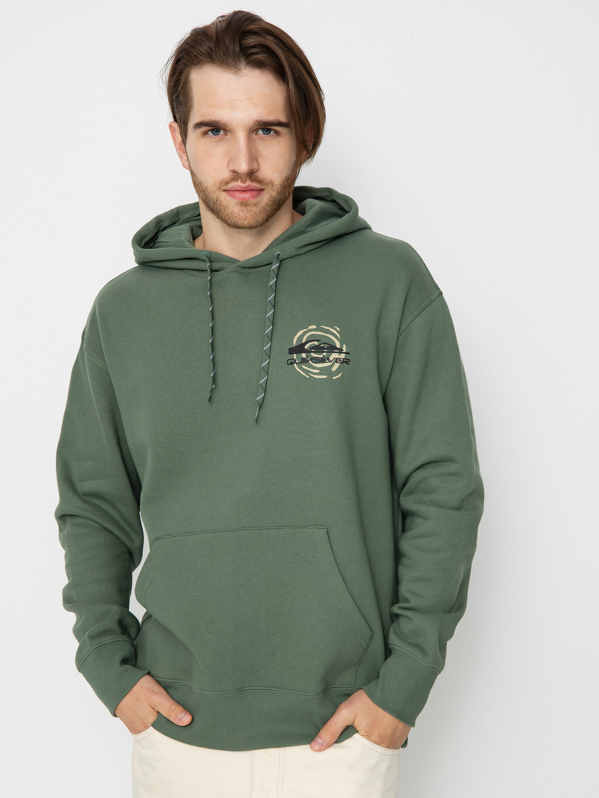 Quiksilver Moonlit Mountai HD Kapucnis pulóver (laurel wreath)