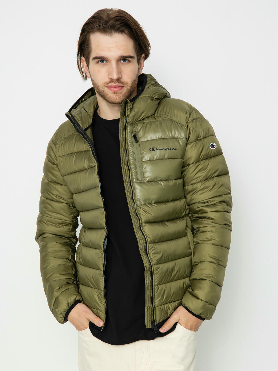 Champion Legacy Hooded Jacket 219184 Dzseki (cpo/nbk)