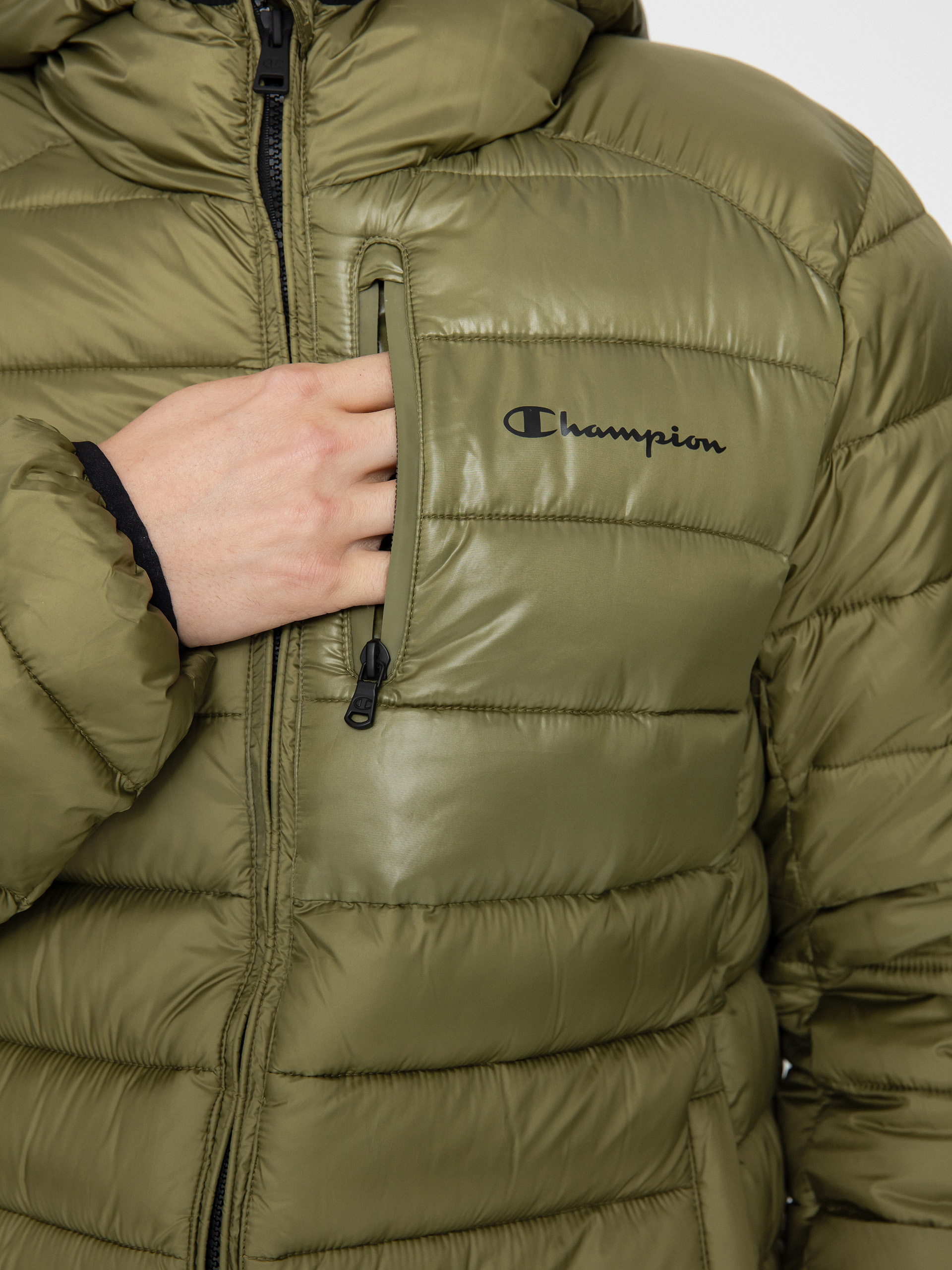 Champion Legacy Hooded Jacket 219184 Dzseki (cpo/nbk)