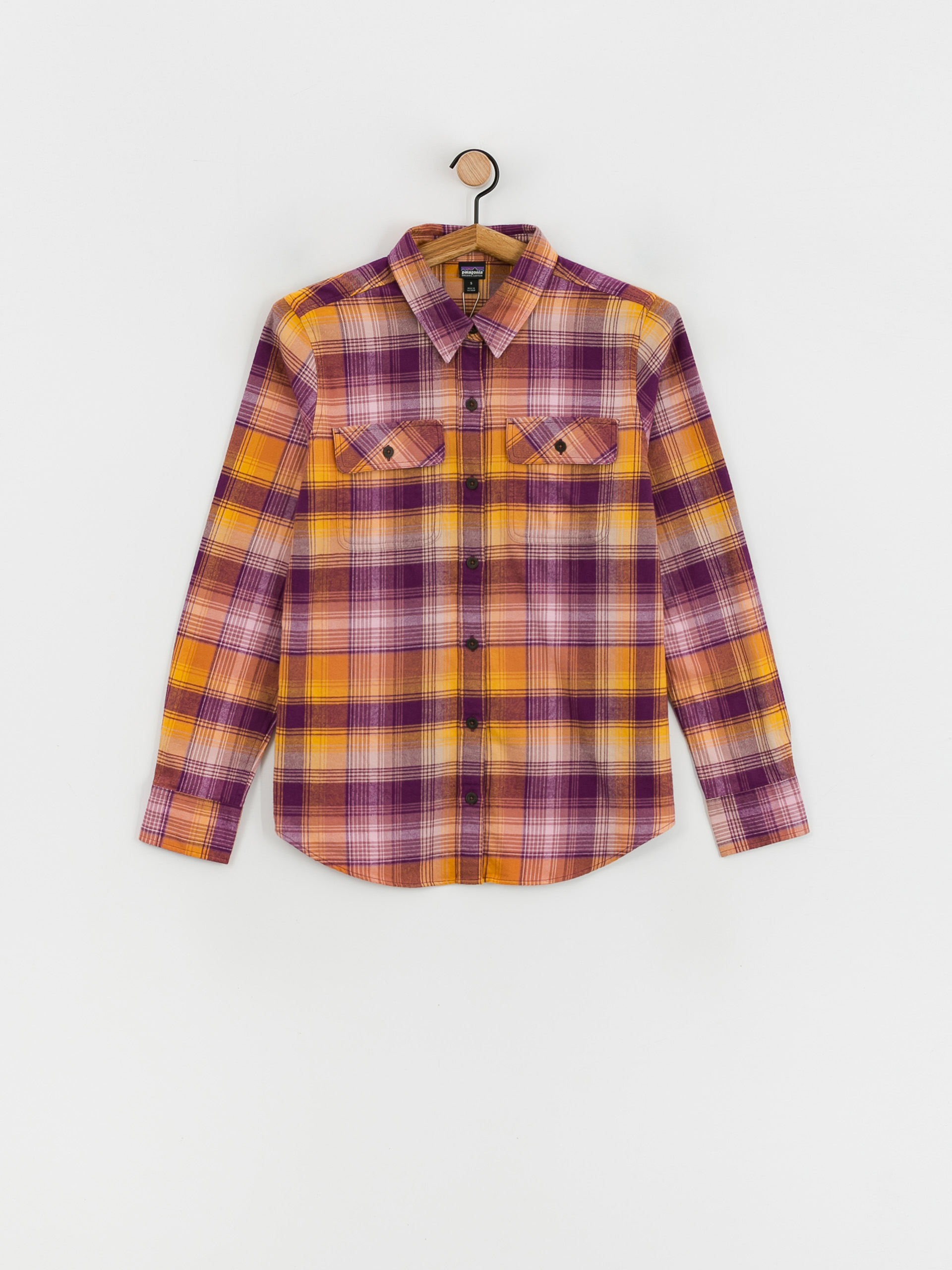 Patagonia Organic Cotton MW Fjord Flannel Ing Wmn (sun rays/night plum)