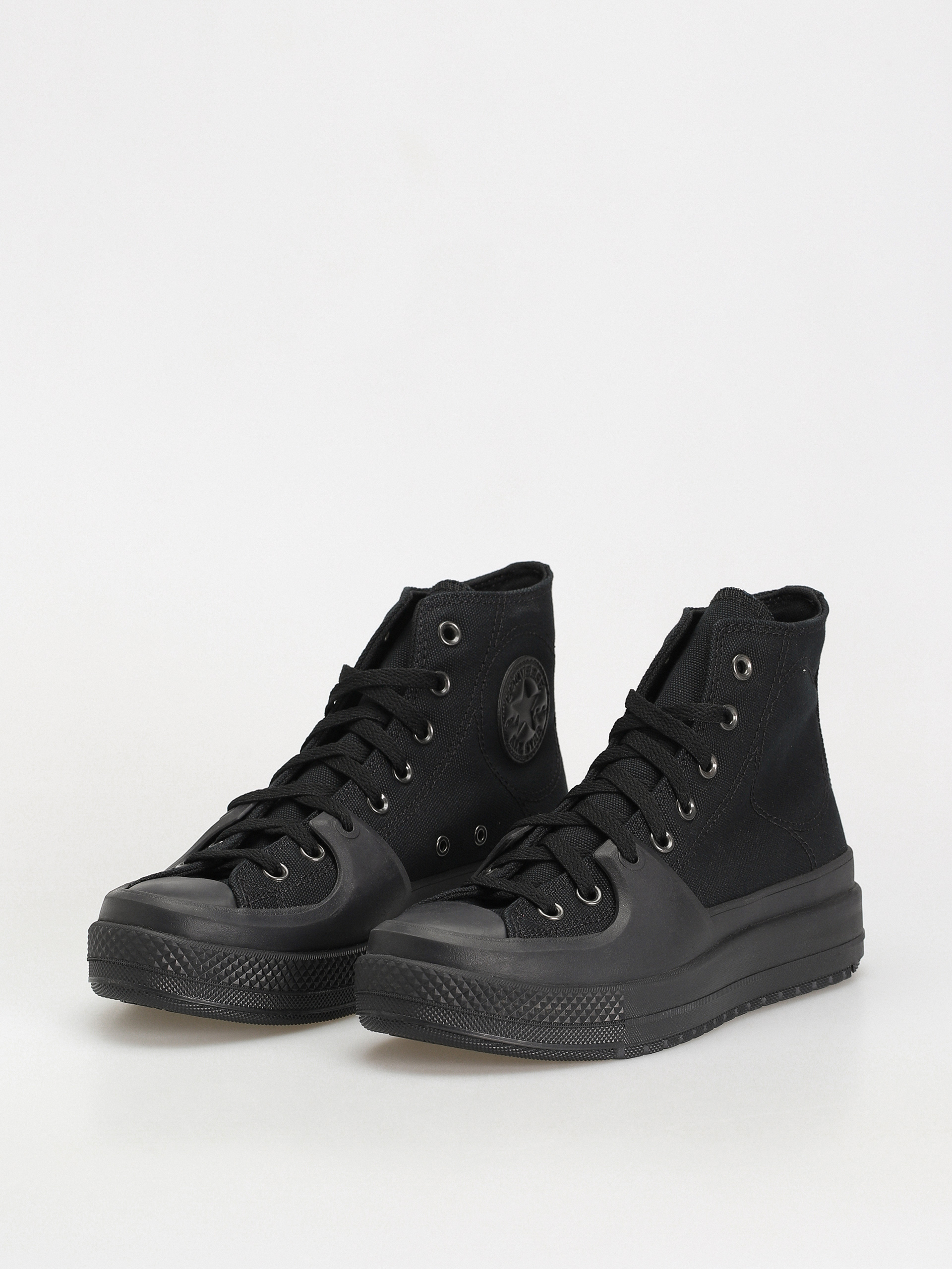 Converse Chuck Taylor All Star Construct Hi Tornacipők (black/black/black)