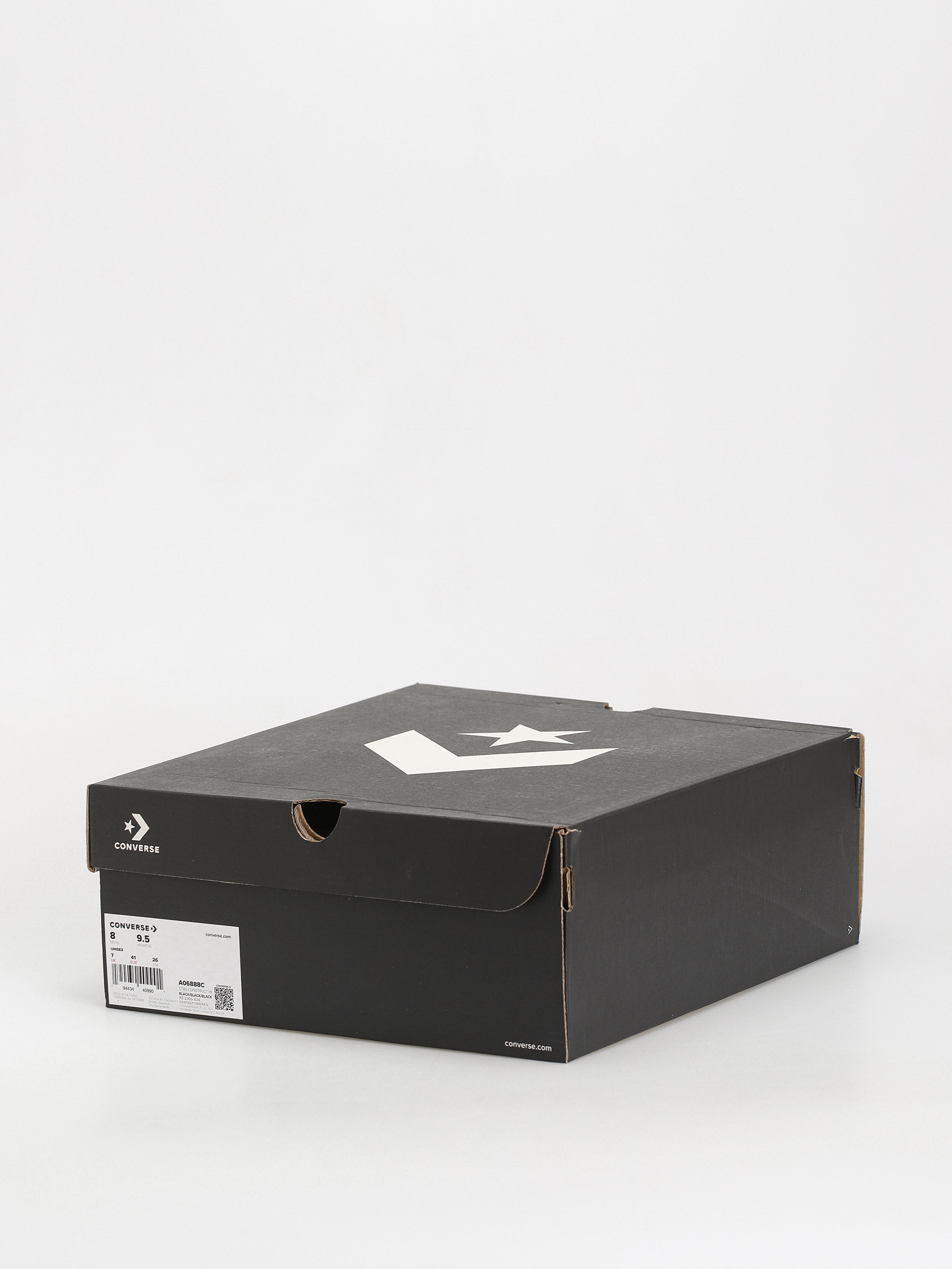 Converse Chuck Taylor All Star Construct Hi Tornacipők (black/black/black)