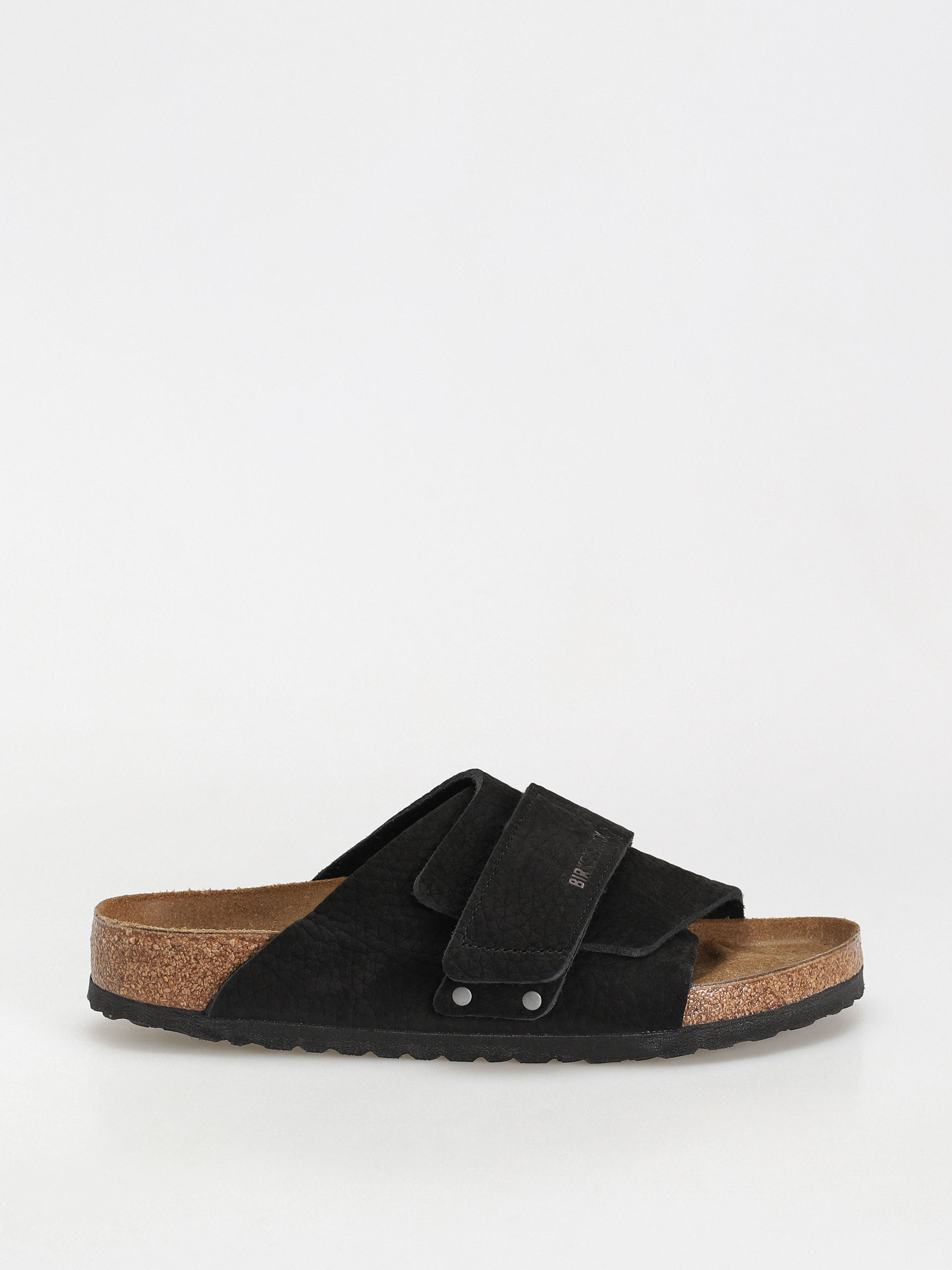 Birkenstock Kyoto Nubuck Leather Flip-flop papucsok (desert dust black)