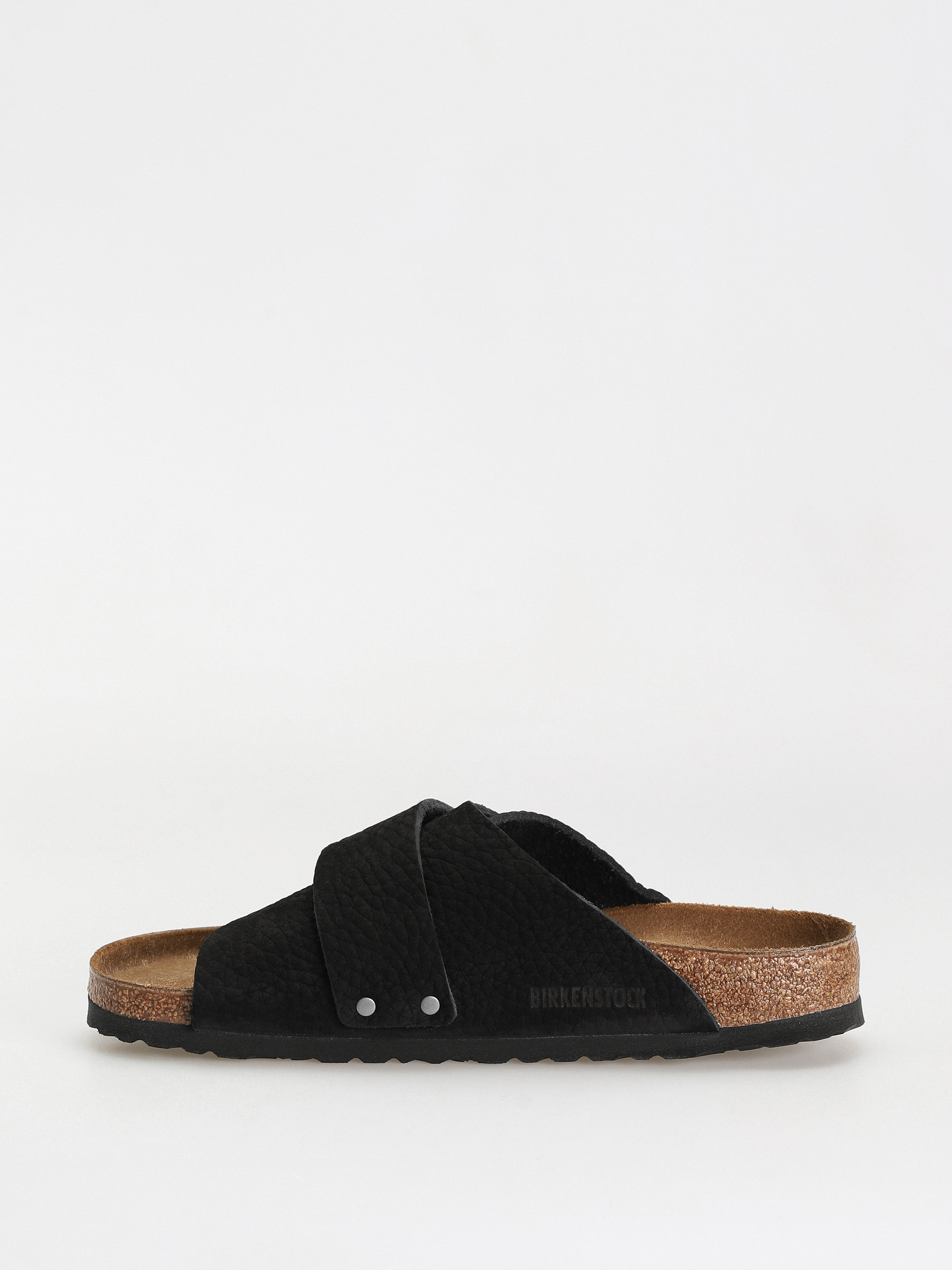 Birkenstock Kyoto Nubuck Leather Flip-flop papucsok (desert dust black)