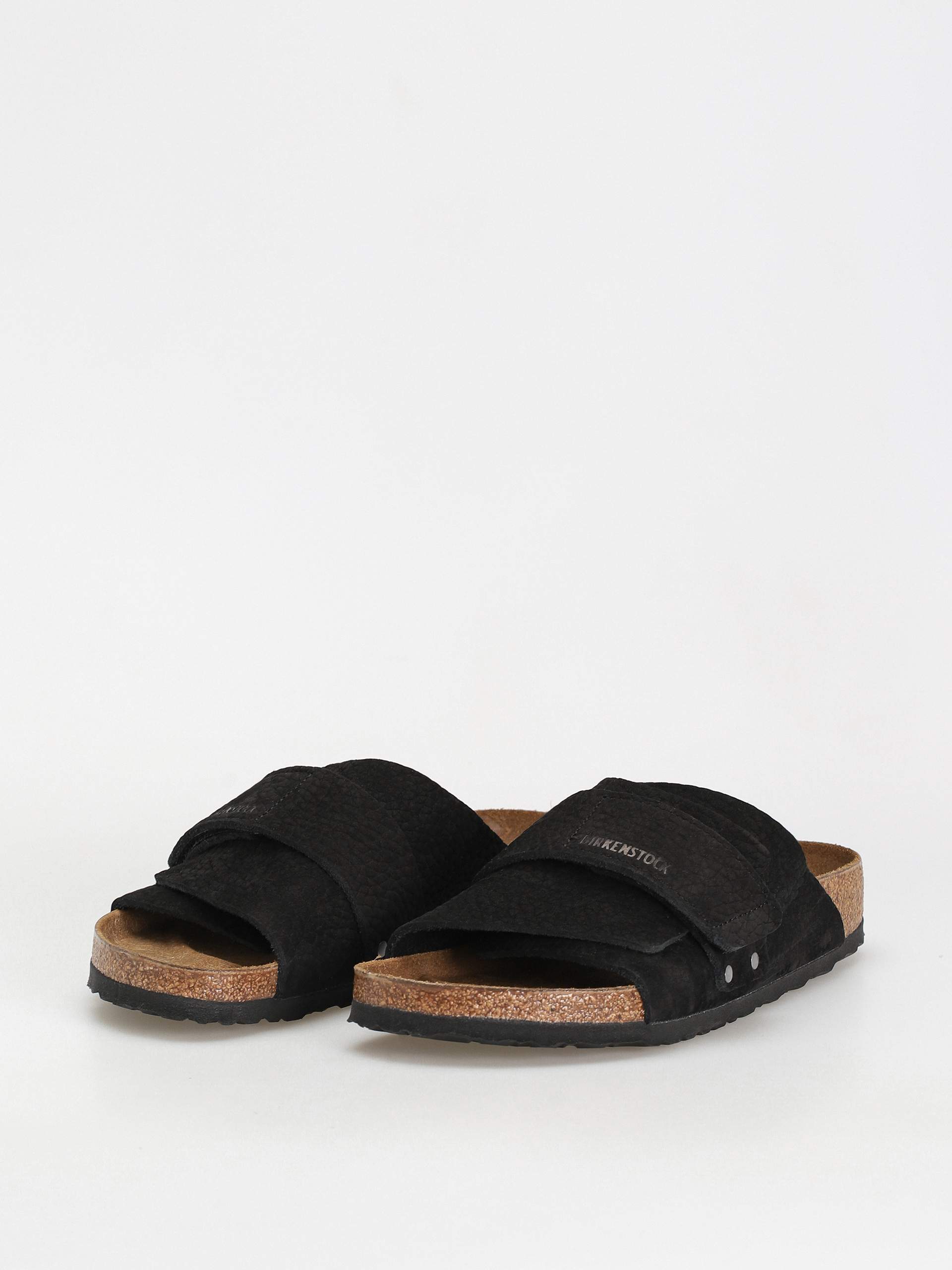Birkenstock Kyoto Nubuck Leather Flip-flop papucsok (desert dust black)