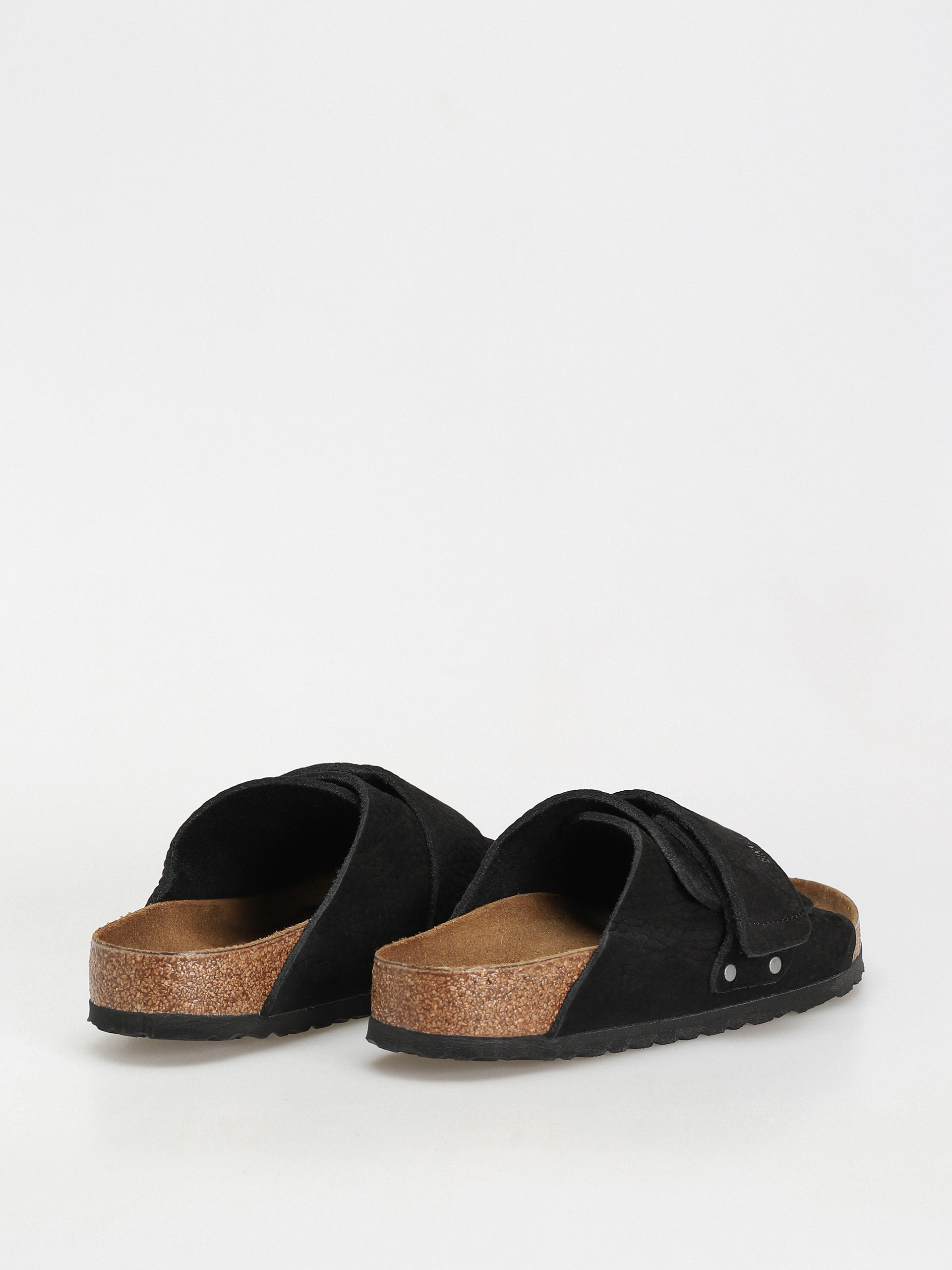 Birkenstock Kyoto Nubuck Leather Flip-flop papucsok (desert dust black)
