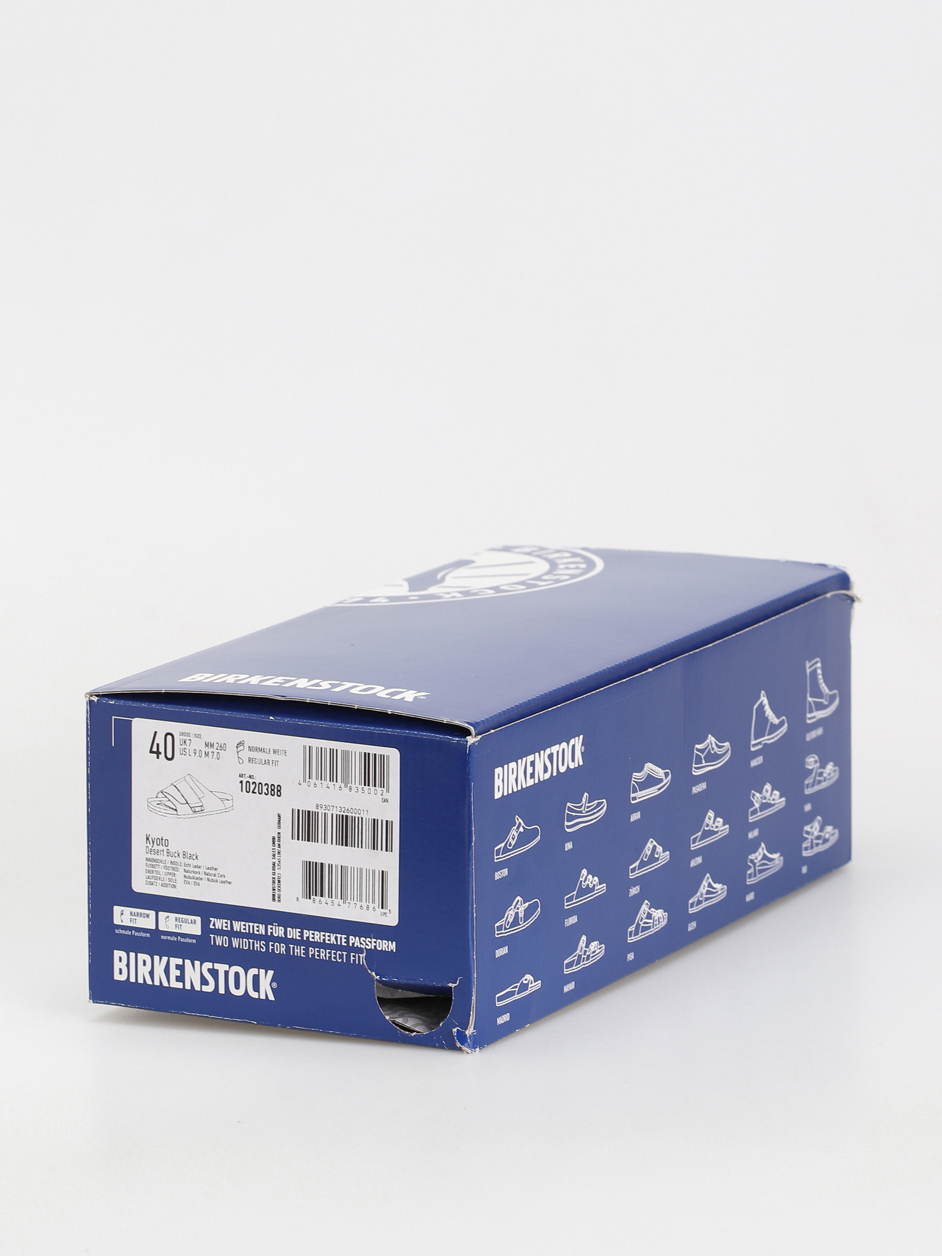 Birkenstock Kyoto Nubuck Leather Flip-flop papucsok (desert dust black)