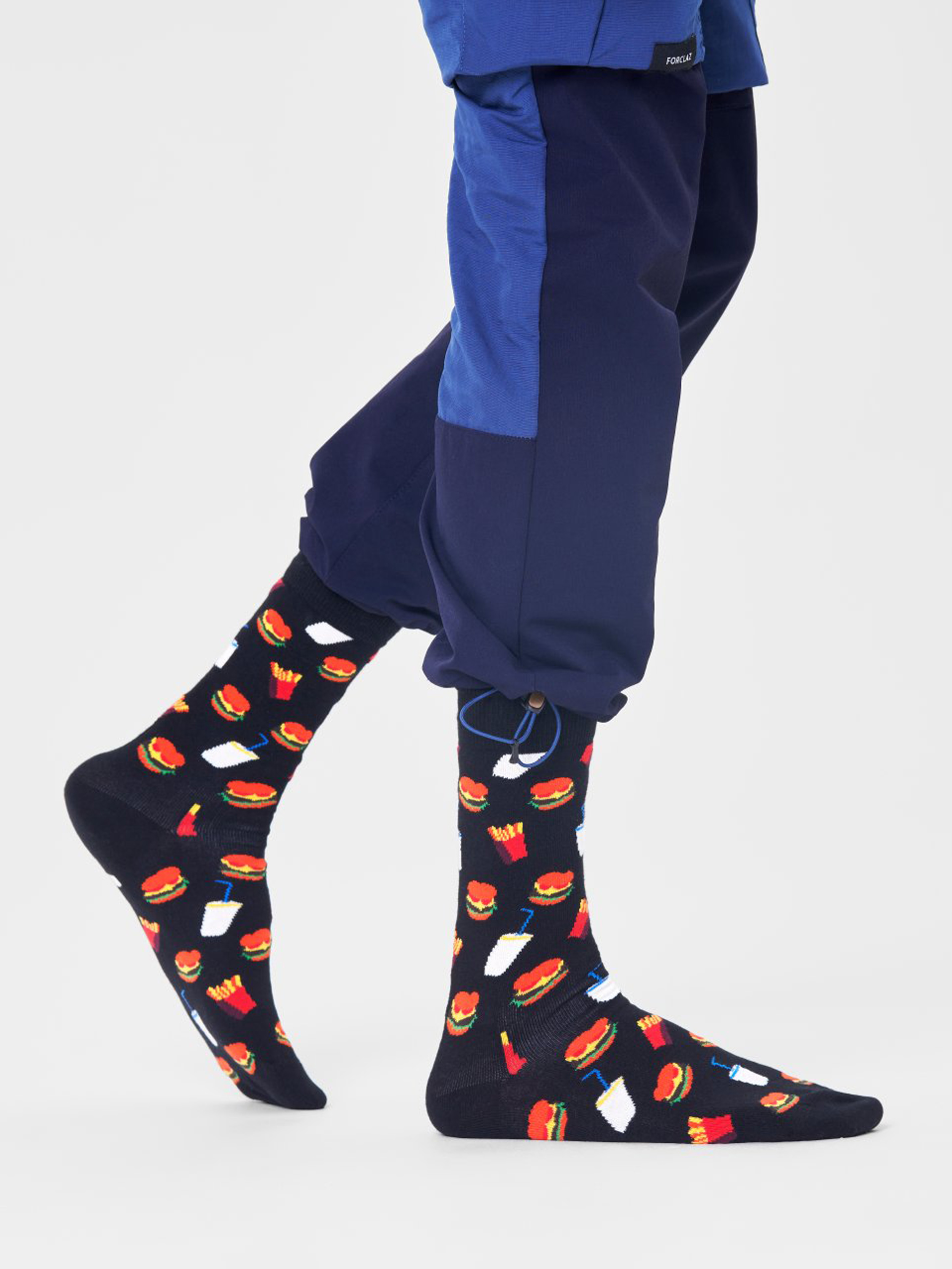Happy Socks Hamburger Zokni (black)