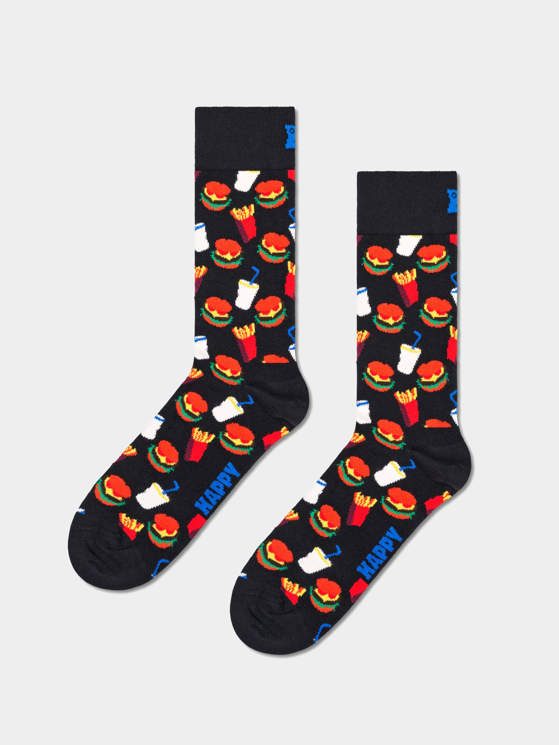 Happy Socks Hamburger Zokni (black)