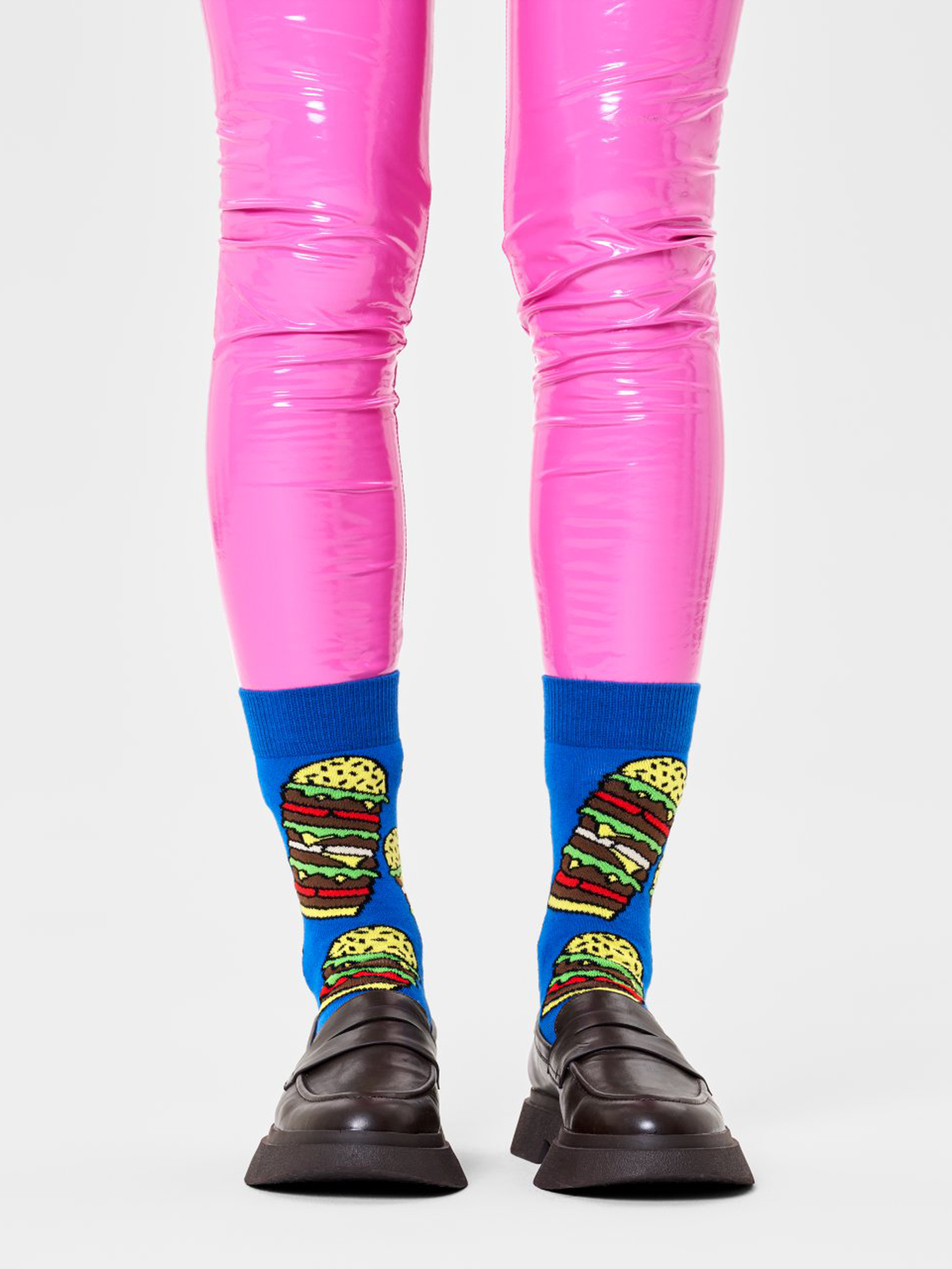 Happy Socks Burger Zokni (blue)