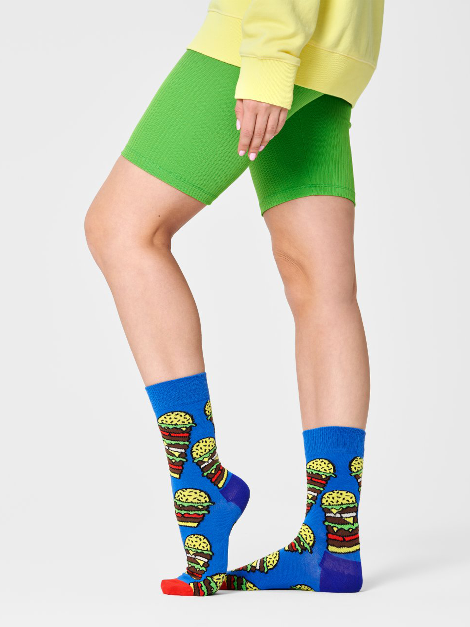 Happy Socks Burger Zokni (blue)