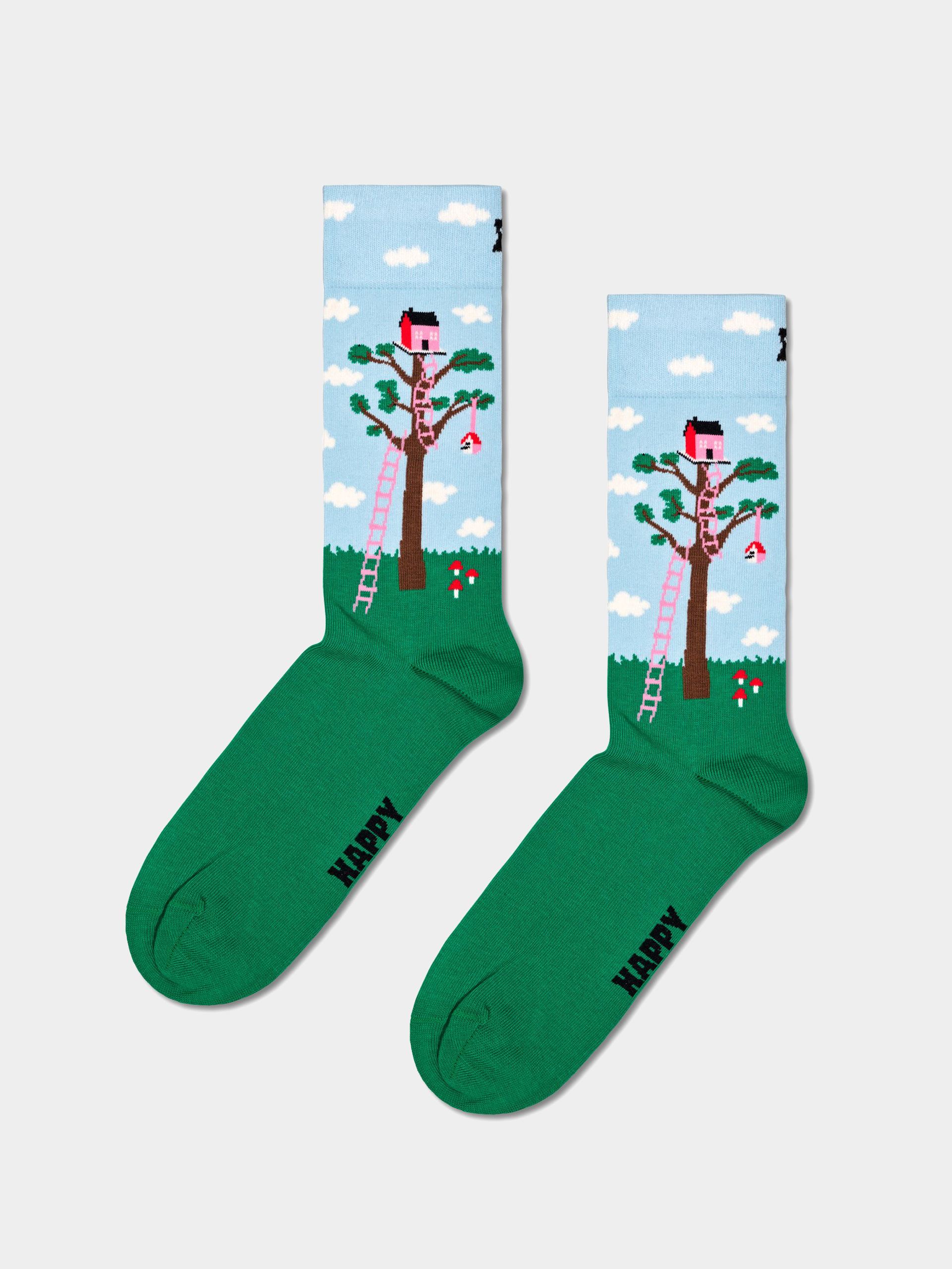 Happy Socks Treehouse Zokni (green/blue)