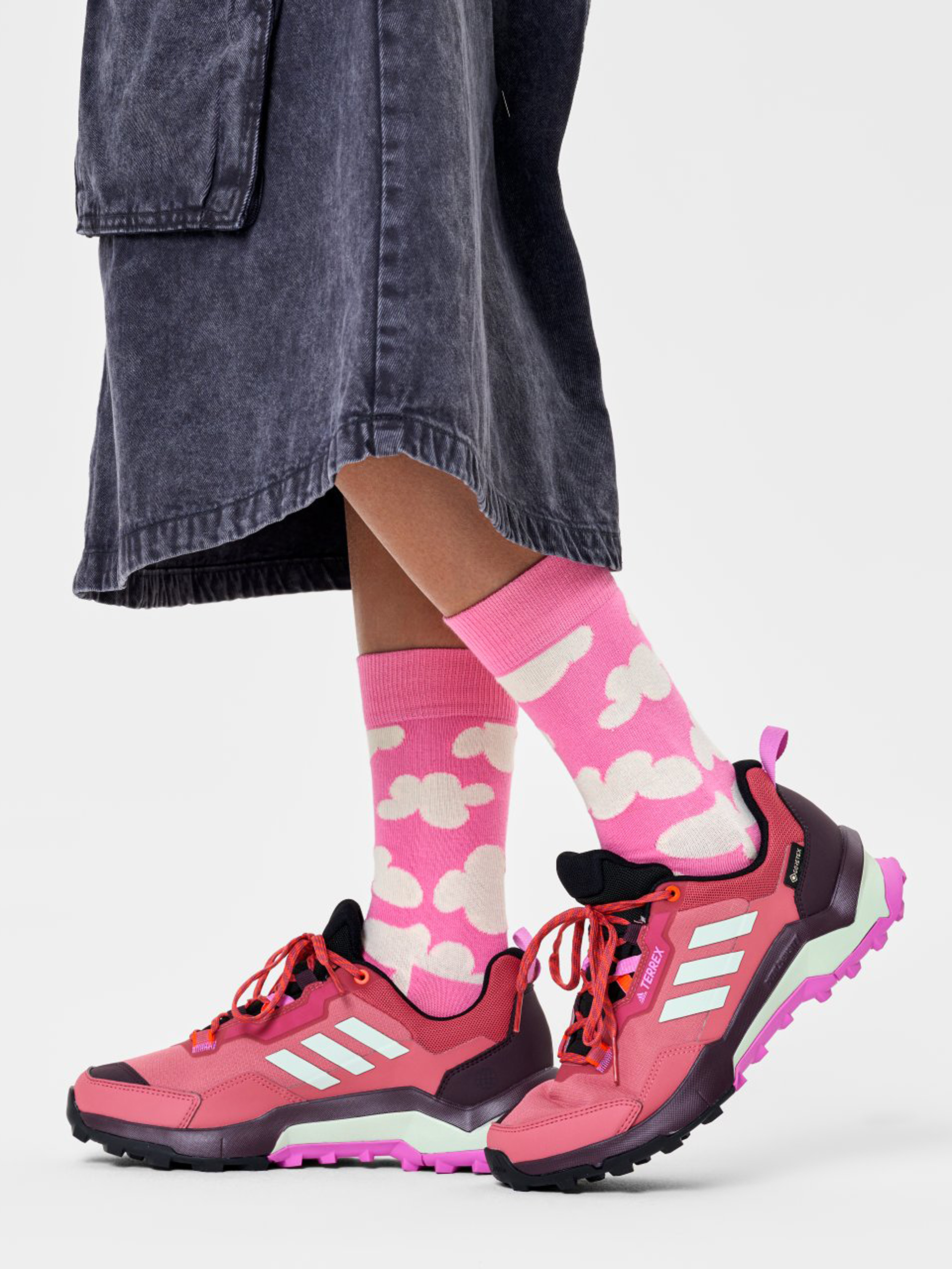 Happy Socks Cloudy Zokni (pink)
