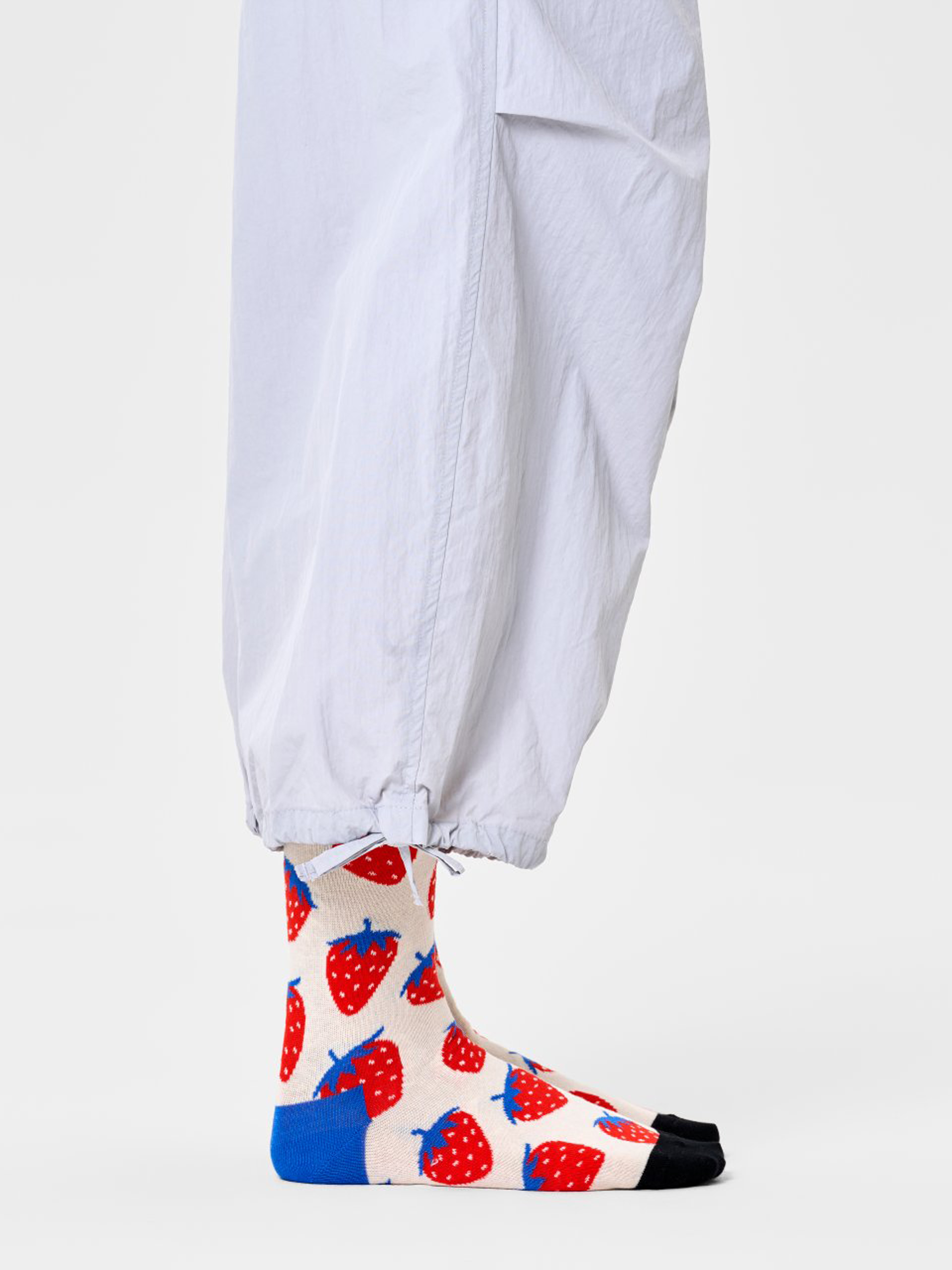 Happy Socks Strawberry Zokni (white)