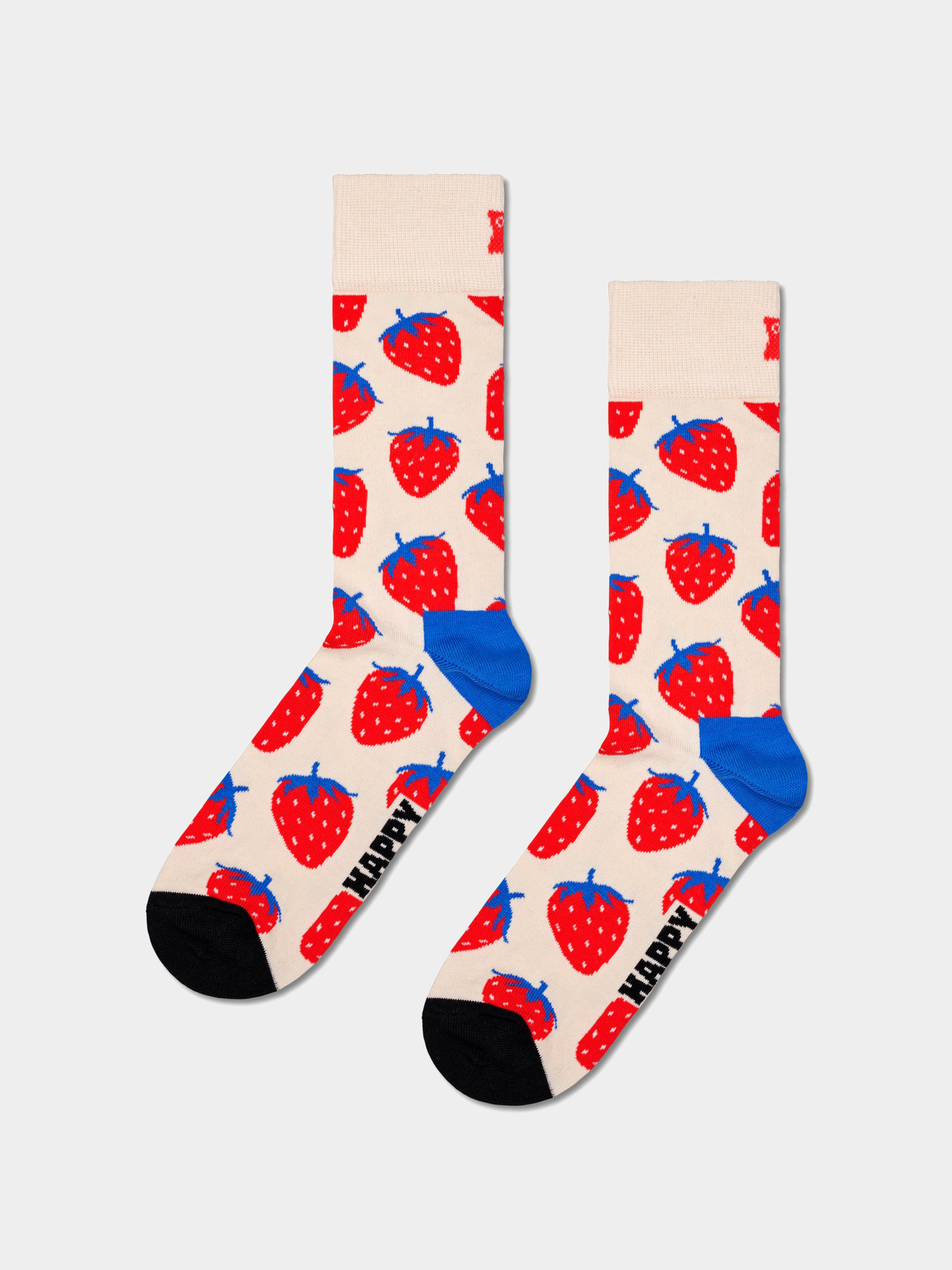 Happy Socks Strawberry Zokni (white)