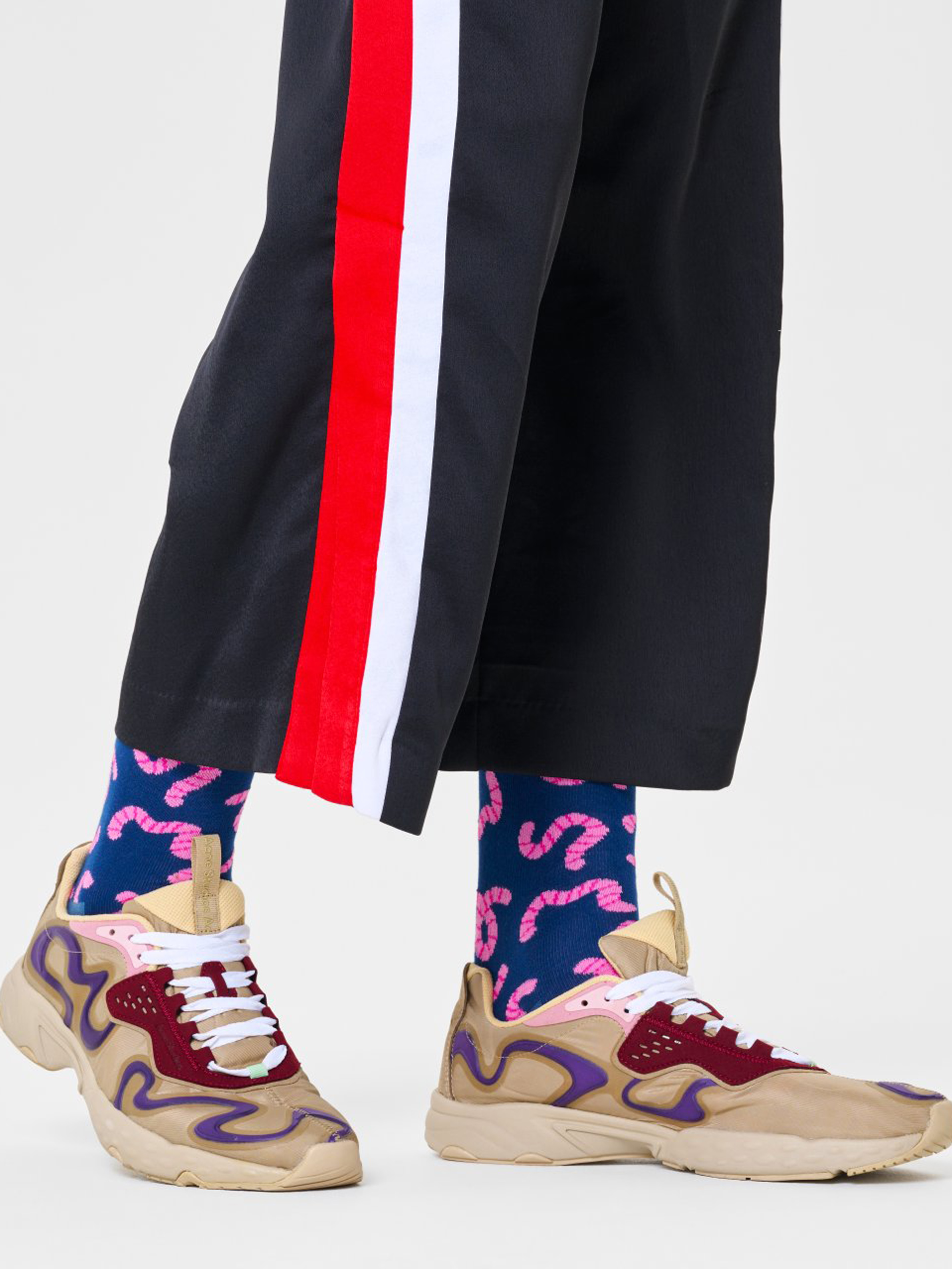 Happy Socks Worm Zokni (navy)