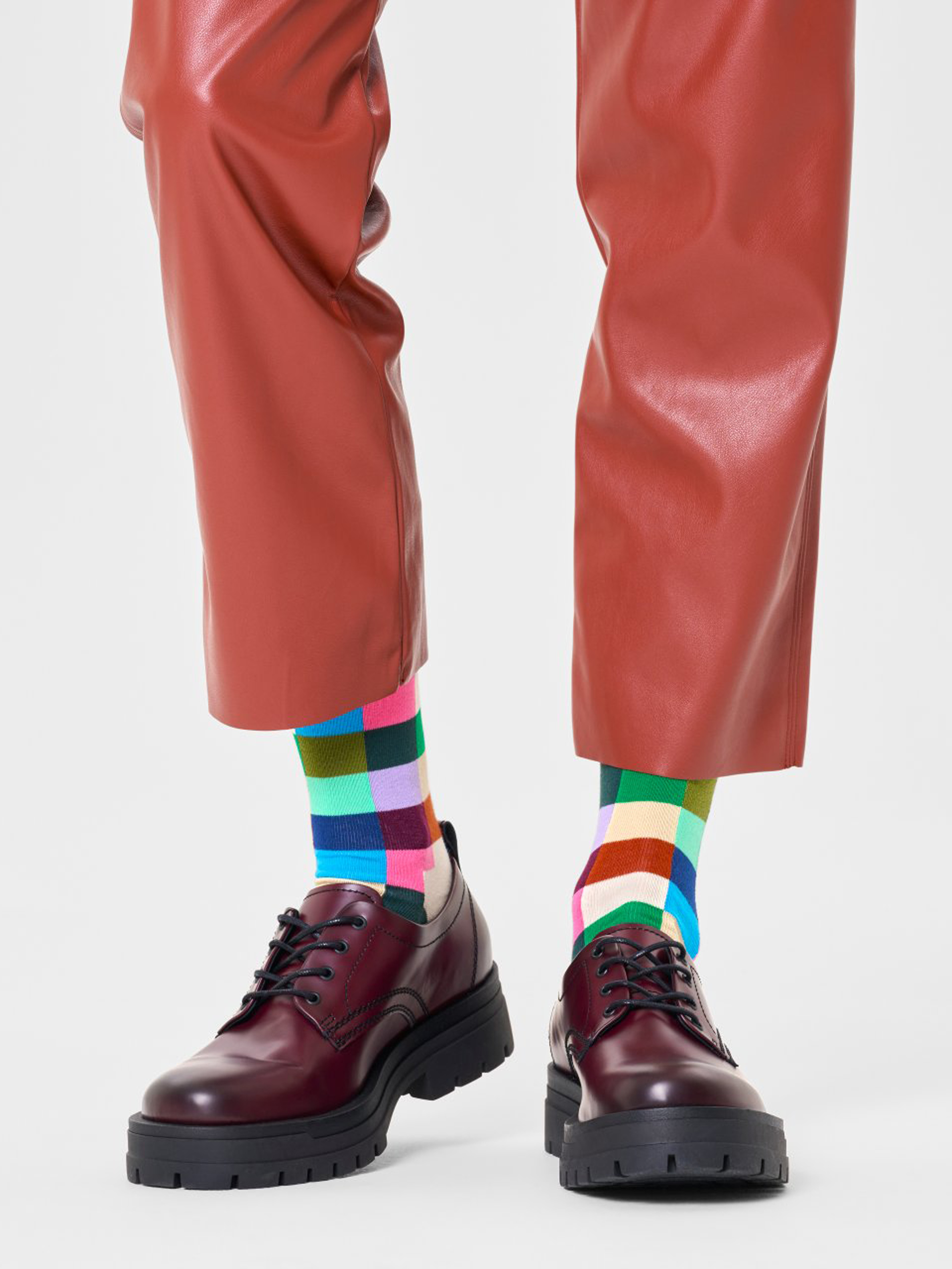 Happy Socks Rainbow Check Zokni (multi)