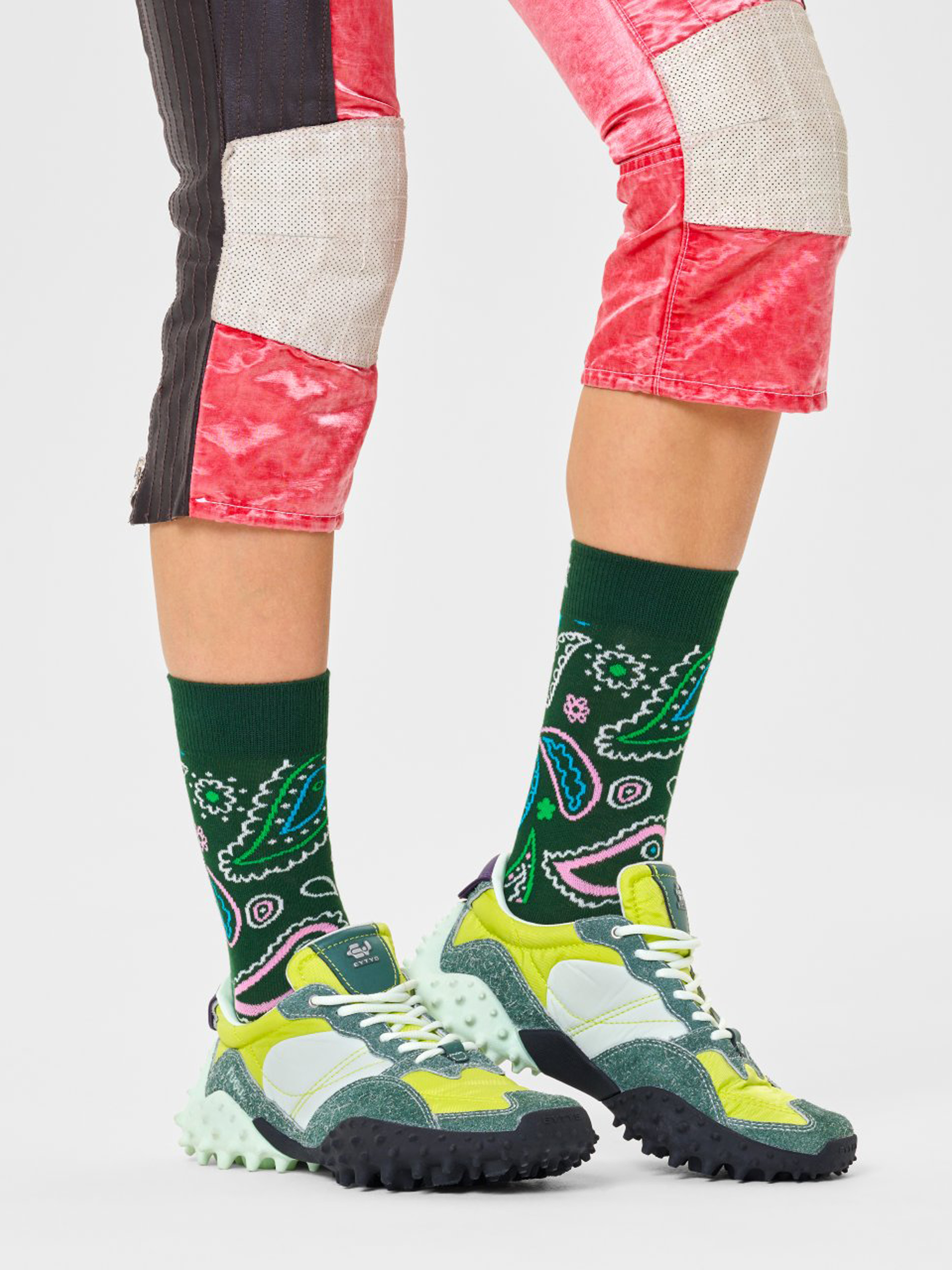 Happy Socks Paisley Zokni (green)