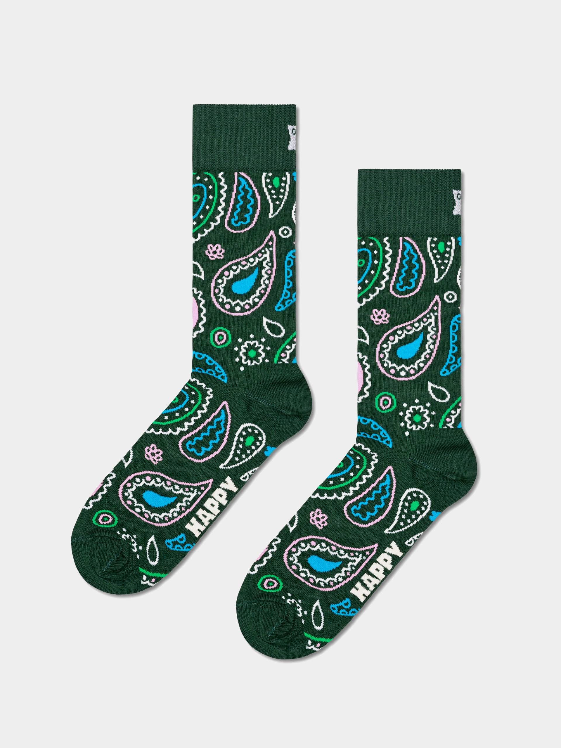 Happy Socks Paisley Zokni (green)