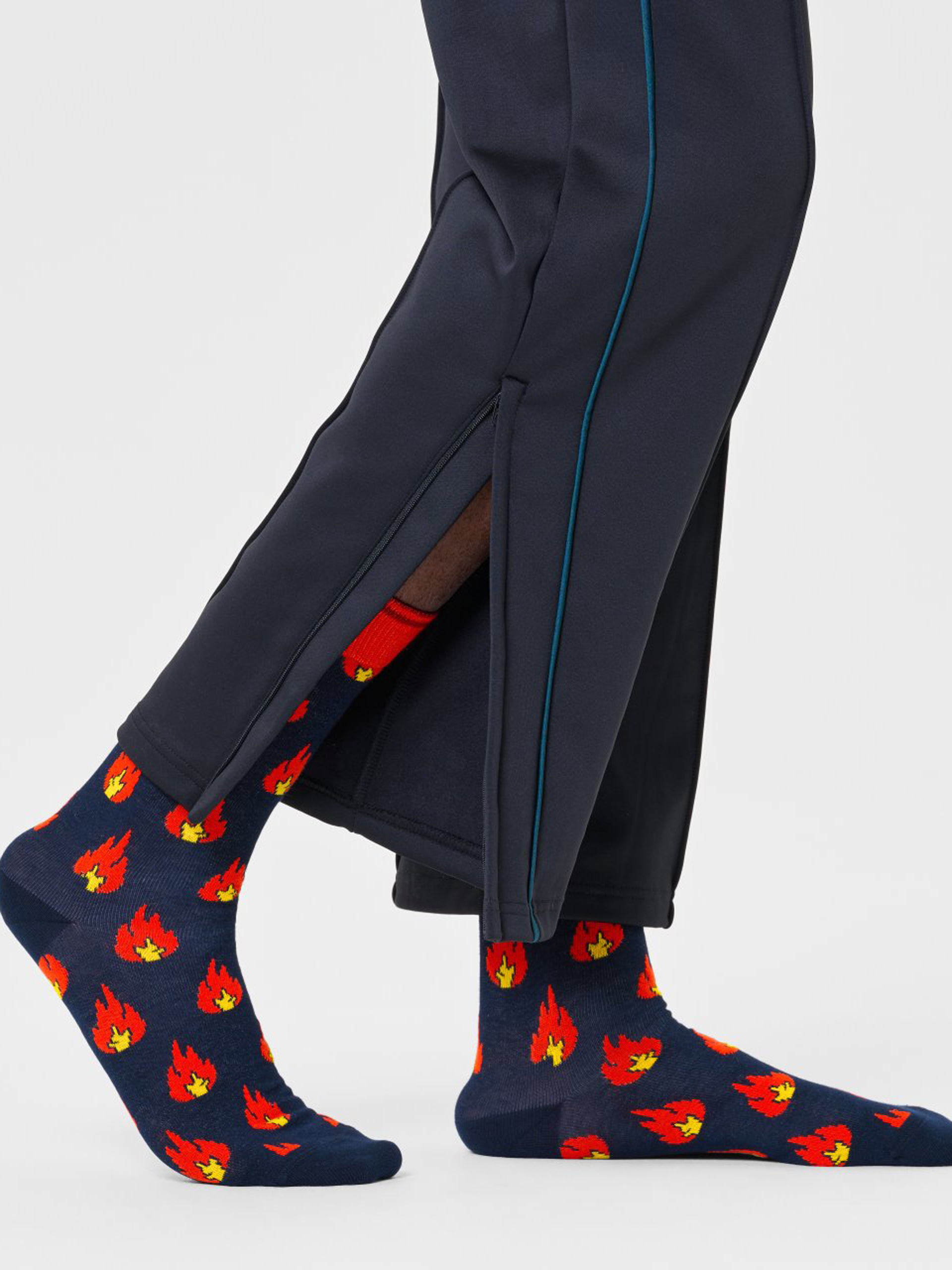 Happy Socks Flames Zokni (navy/orange)