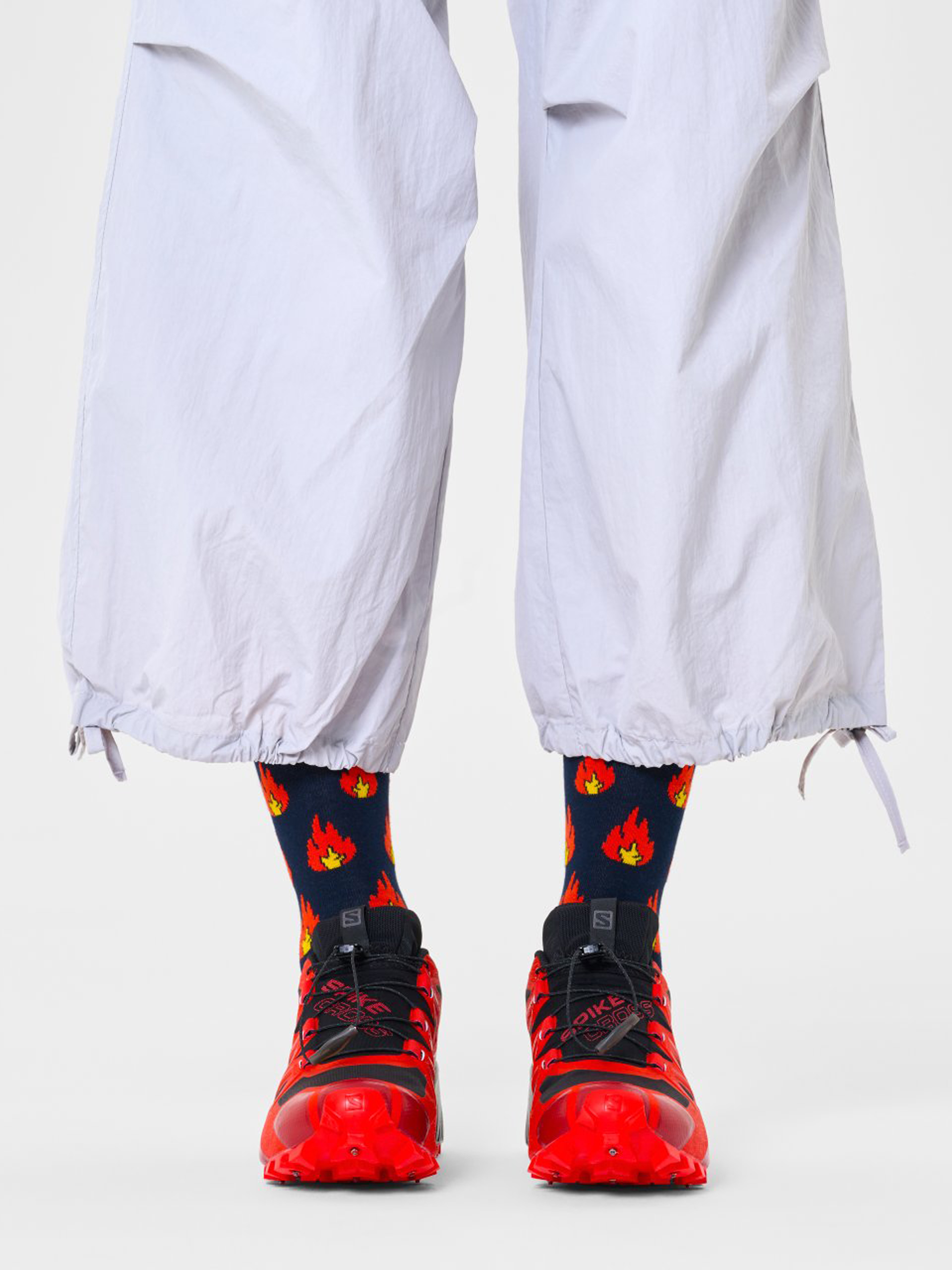 Happy Socks Flames Zokni (navy/orange)