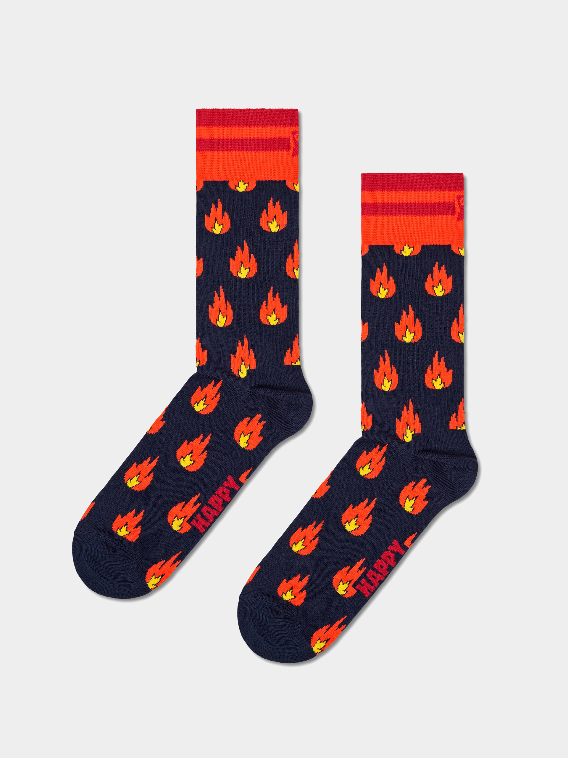 Happy Socks Flames Zokni (navy/orange)
