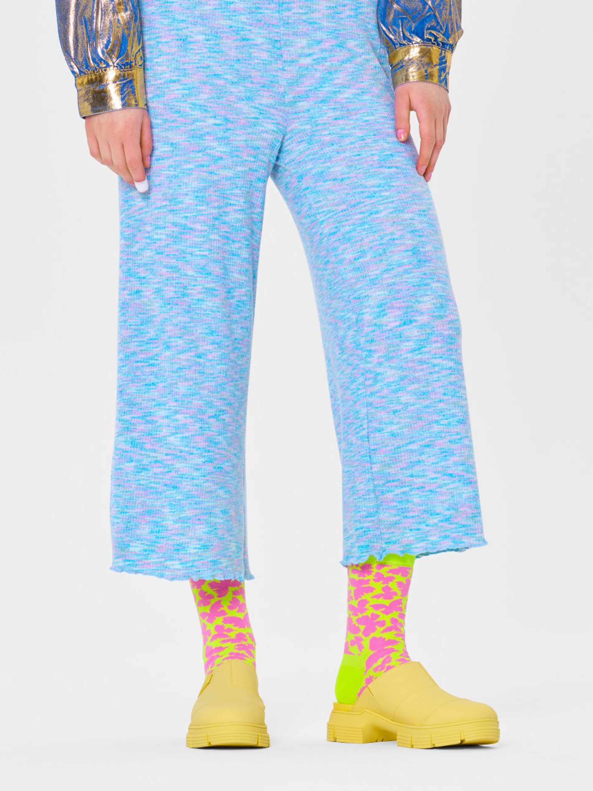 Happy Socks Butterfly Zokni (pink neon)