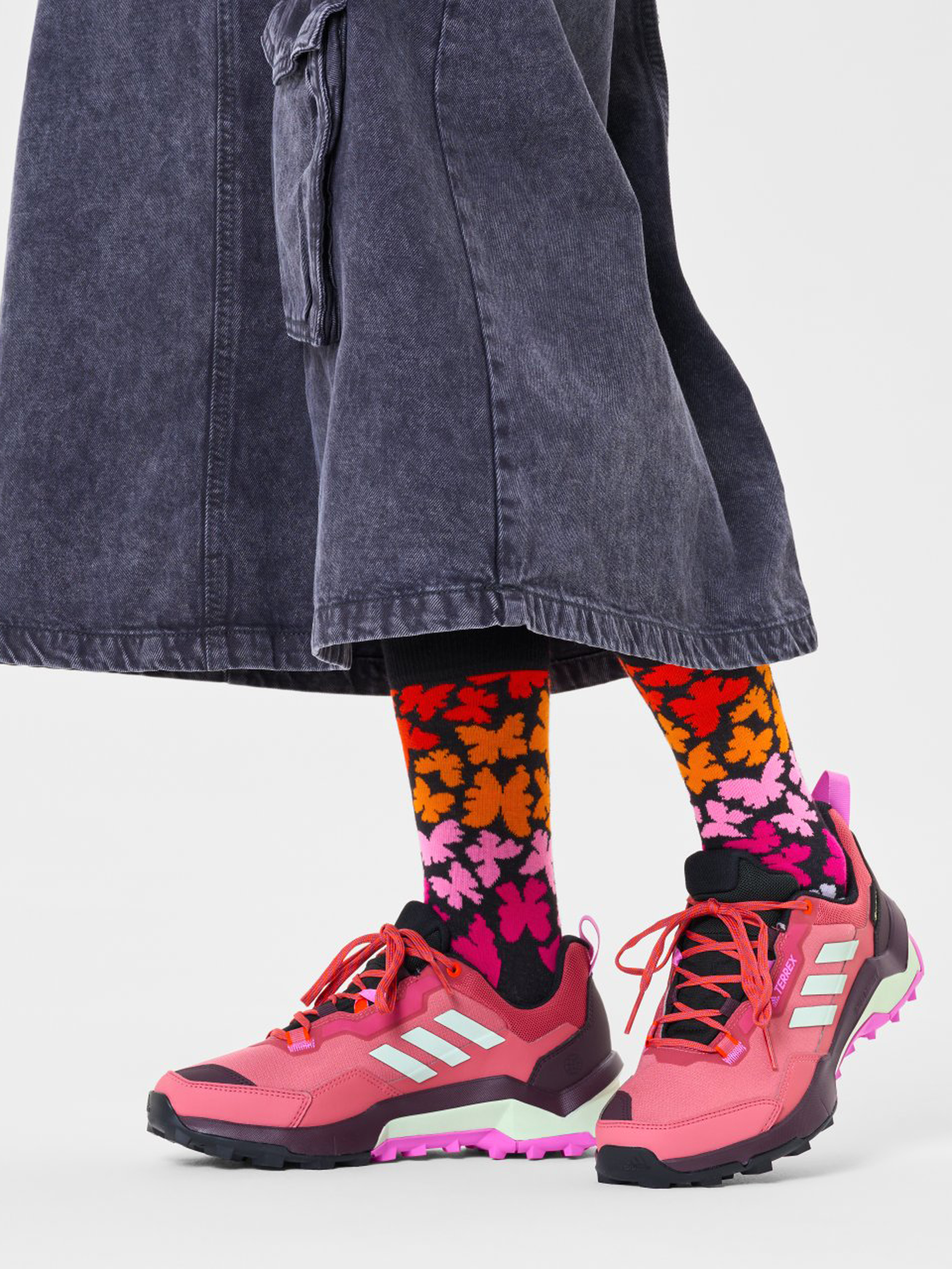 Happy Socks Butterfly Zokni (black/multi)