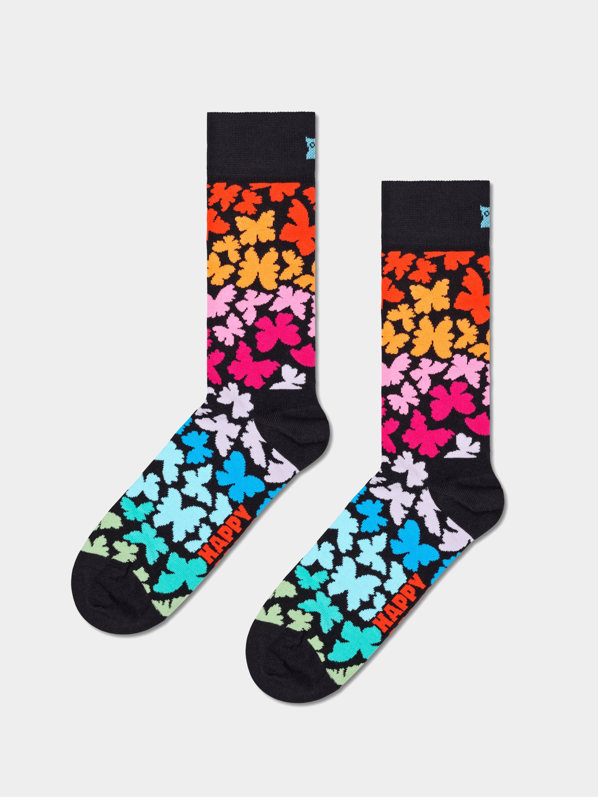 Happy Socks Butterfly Zokni (black/multi)