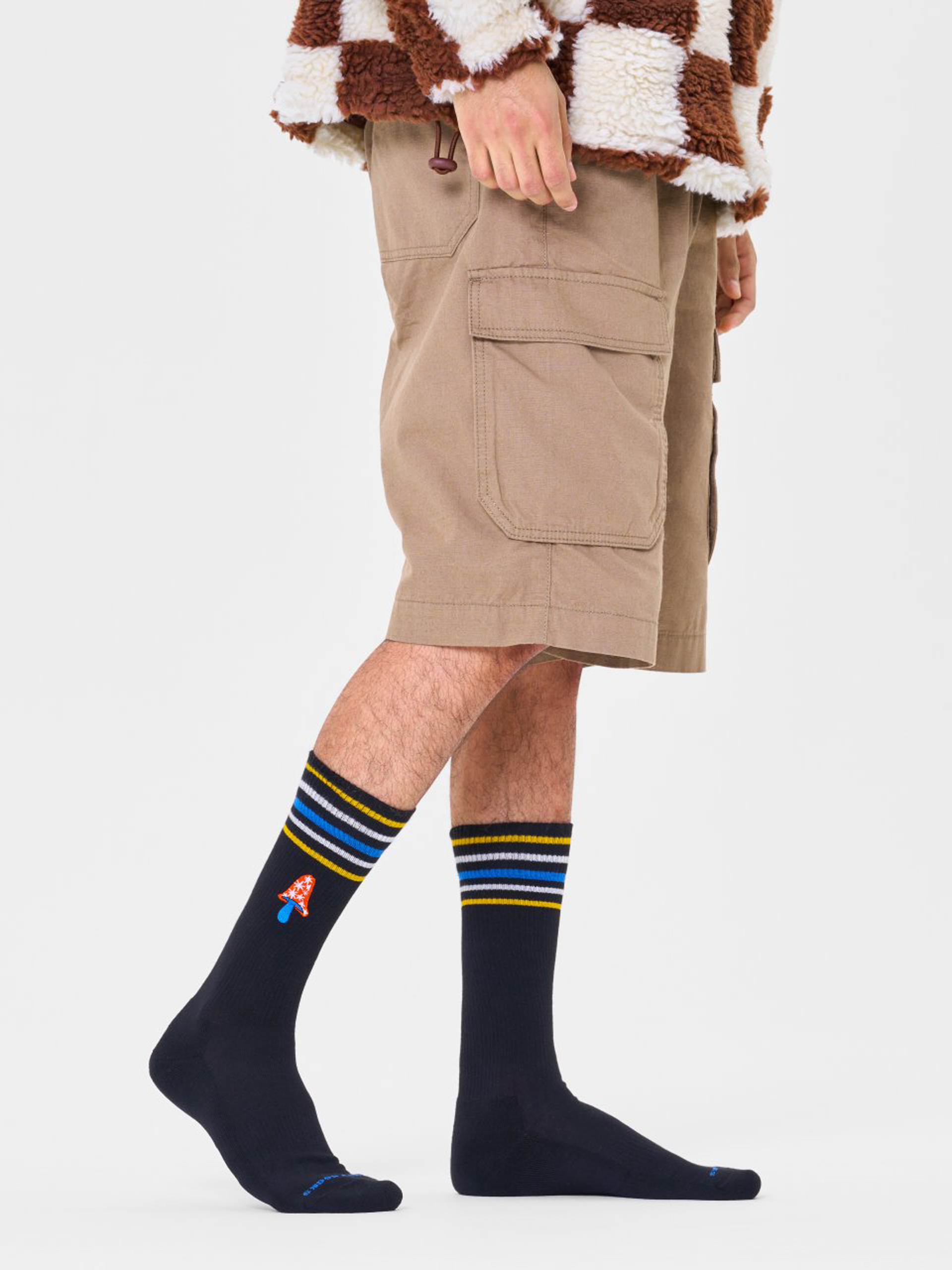 Happy Socks Fungi's Gonna Funky Crew Zokni (black)