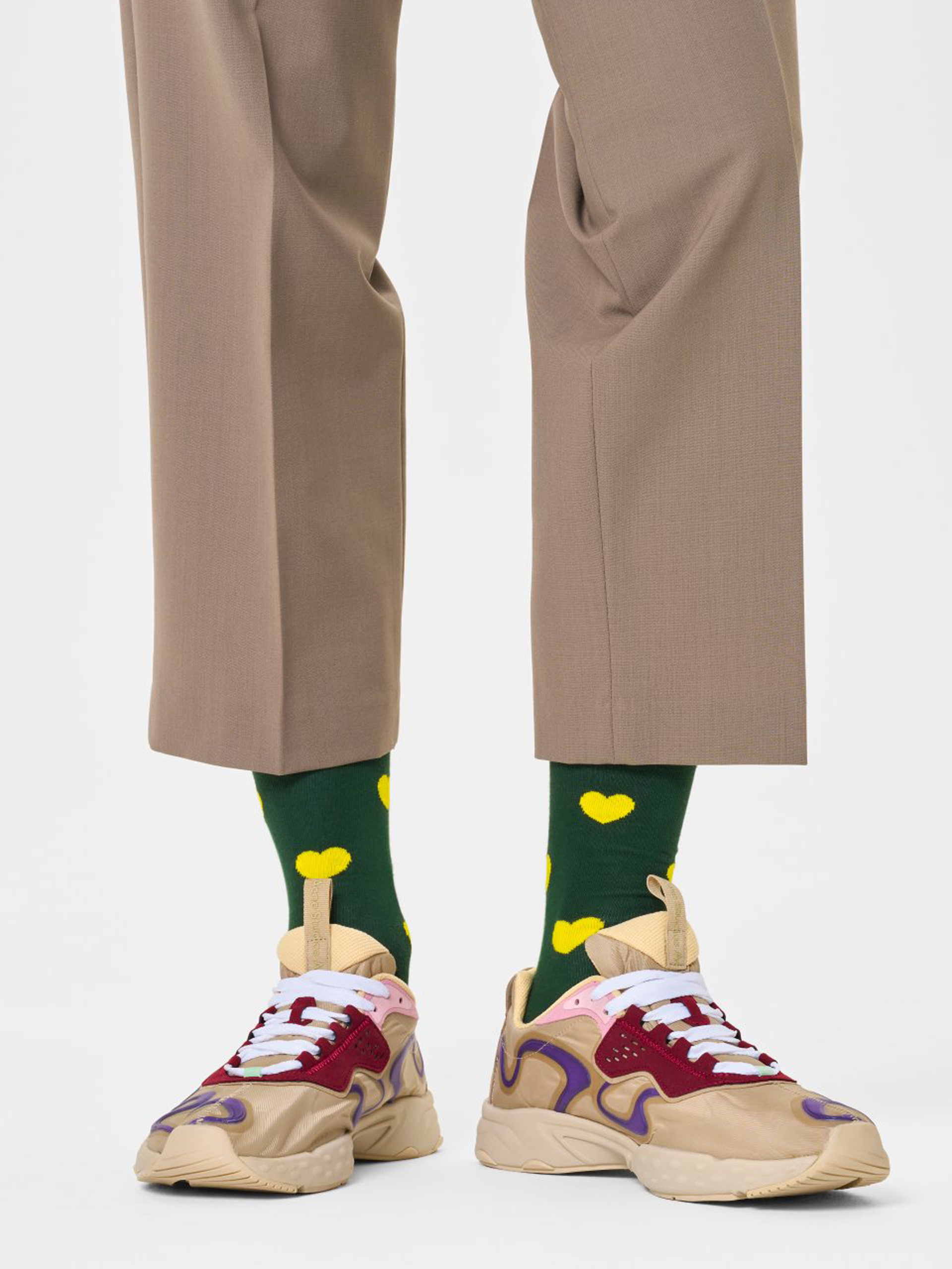 Happy Socks Heart Zokni (green)