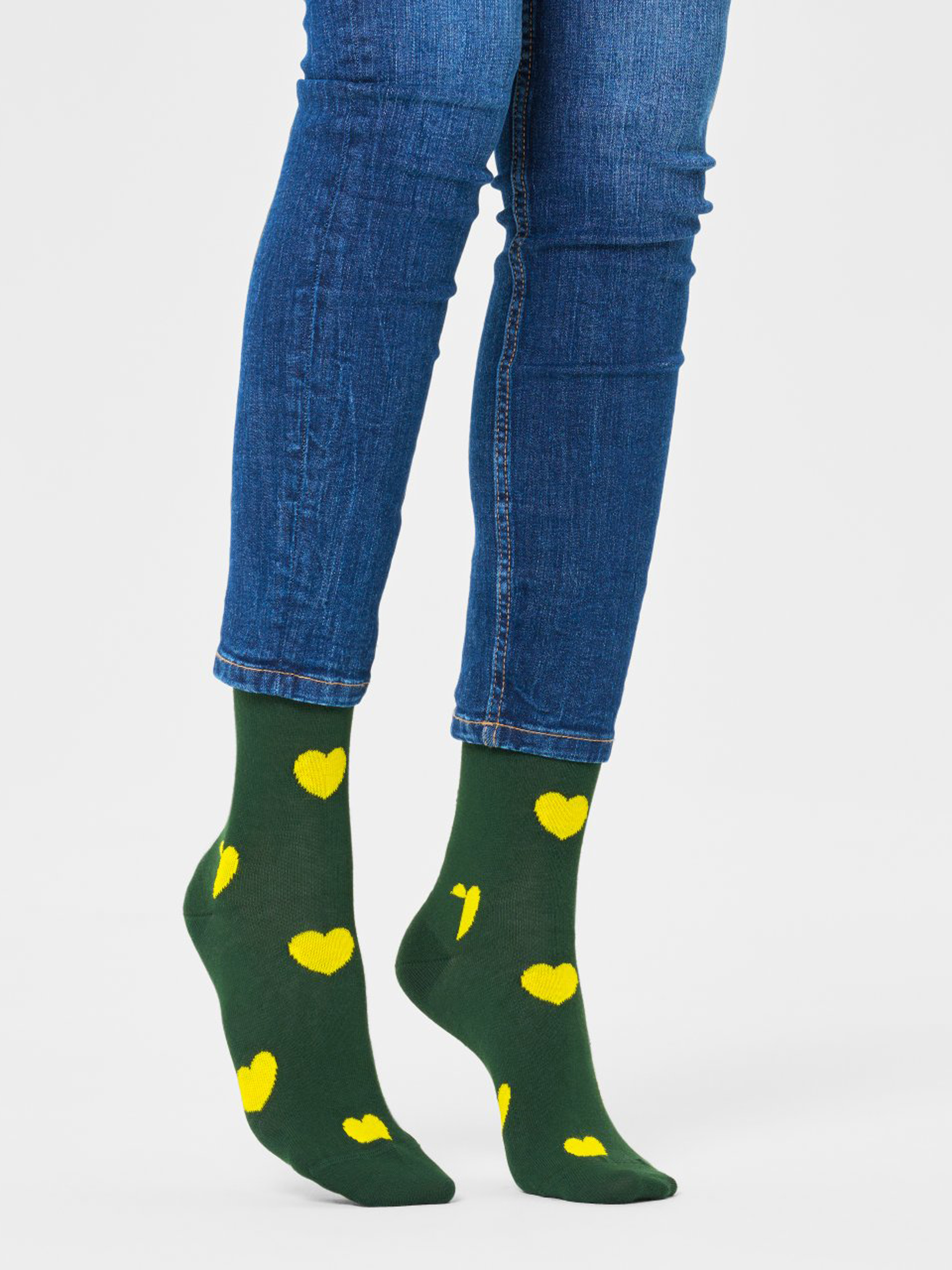 Happy Socks Heart Zokni (green)
