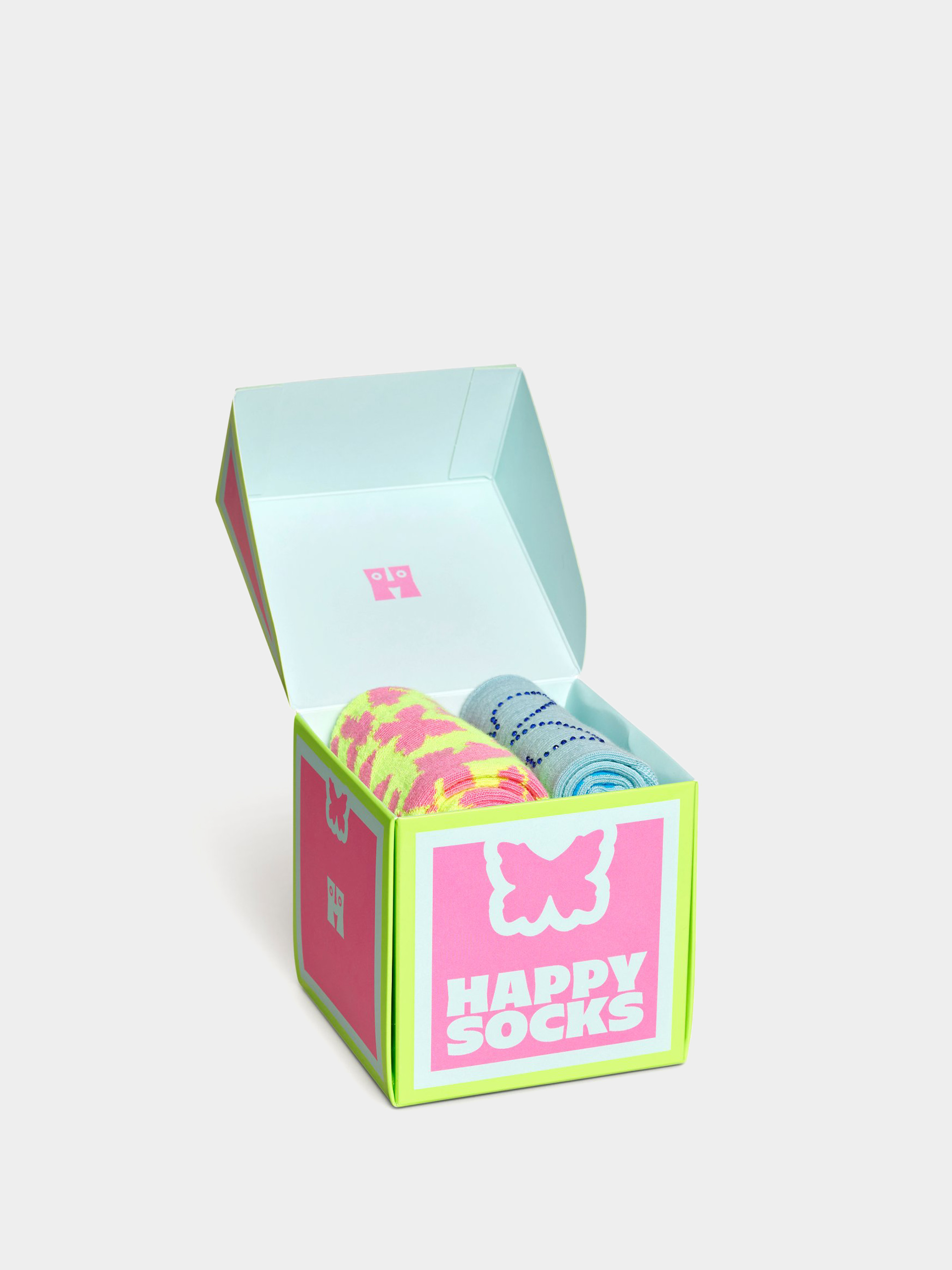 Happy Socks 2 Pack Butterfly And Blues Gift Set Zokni (multi)