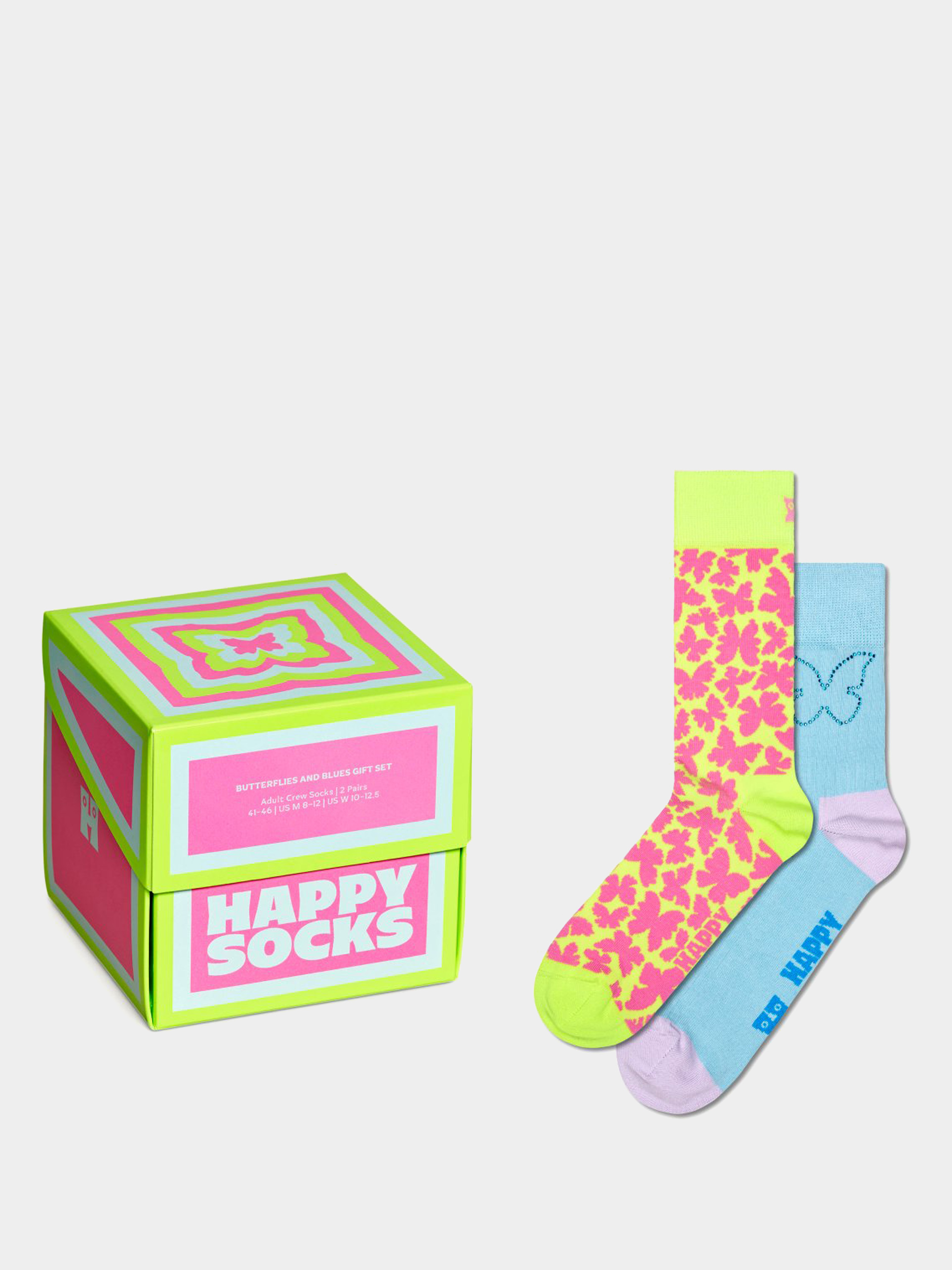 Happy Socks 2 Pack Butterfly And Blues Gift Set Zokni (multi)
