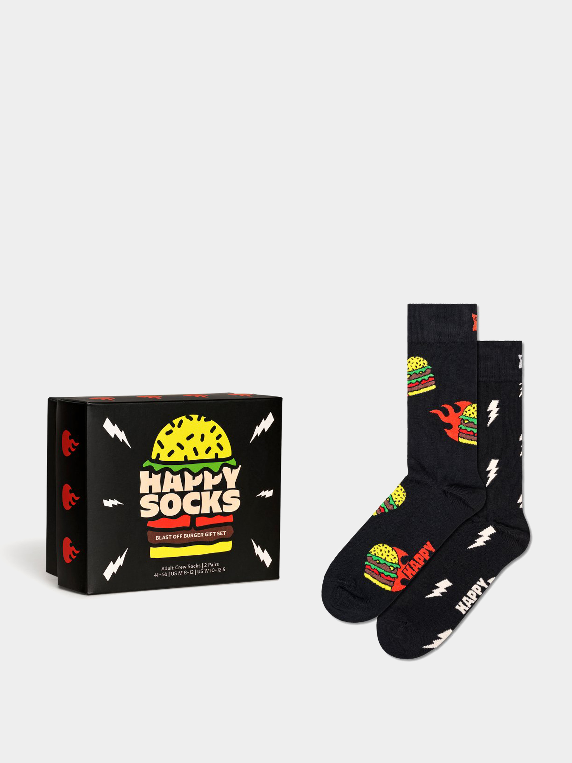 Happy Socks 2 Pack Blast Off Burgers Gift Set Zokni (multi)