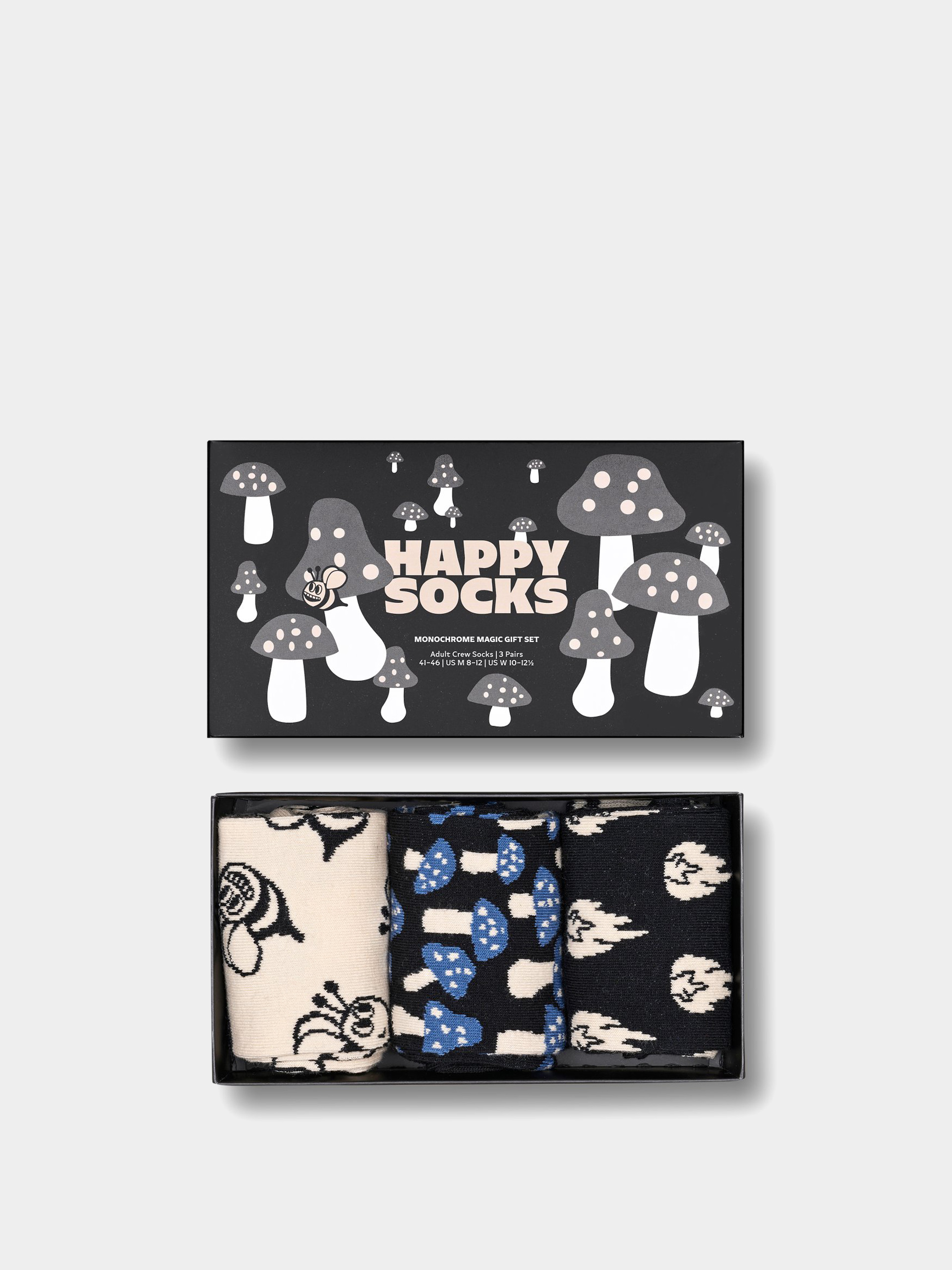 Happy Socks 3 Pack Monochrome Magics Gift Set Zokni (multi)