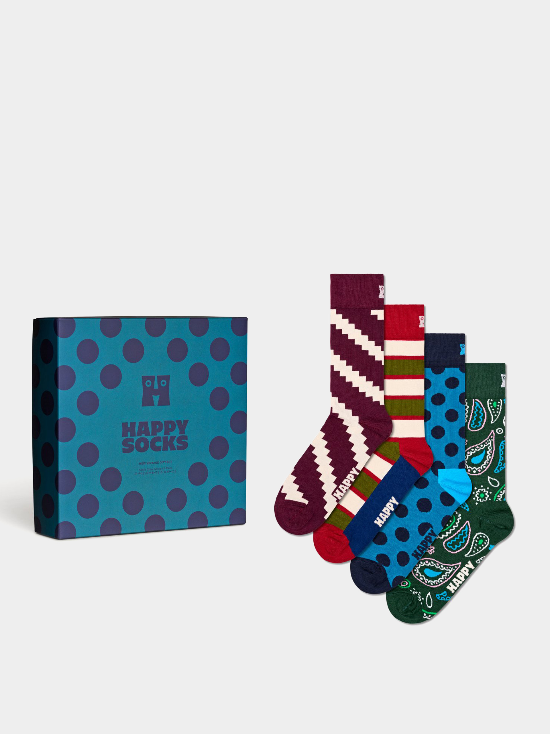 Happy Socks 4 Pack New Vintages Gift Set Zokni (multi)