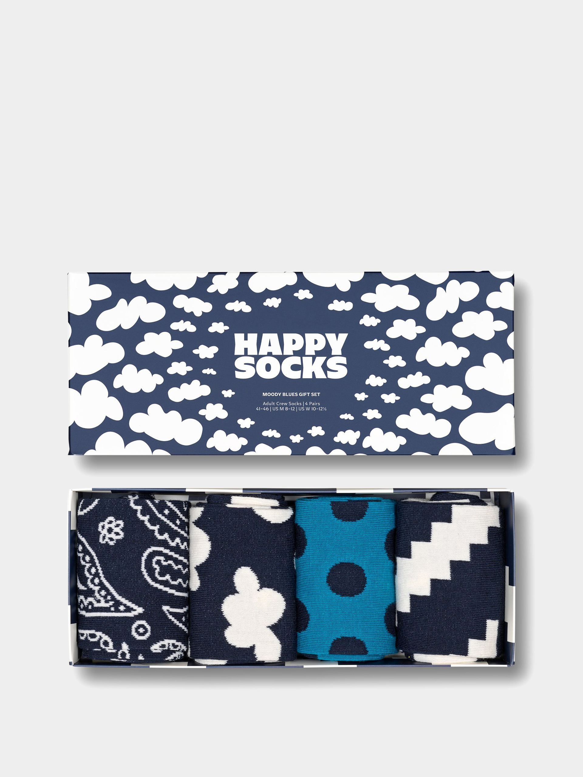 Happy Socks 4 Pack Moody Bluess Gift Set Zokni (multi)