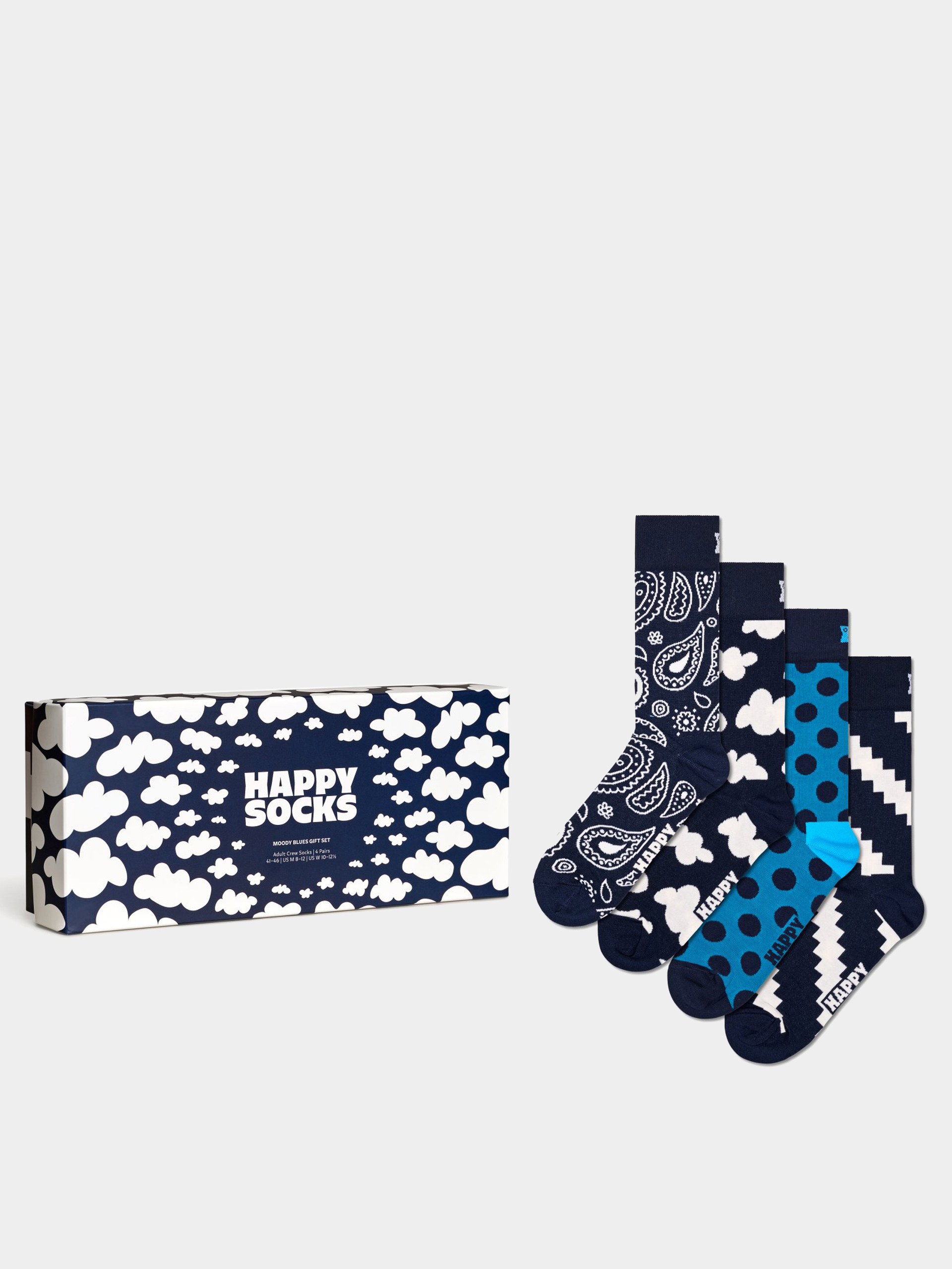 Happy Socks 4 Pack Moody Bluess Gift Set Zokni (multi)