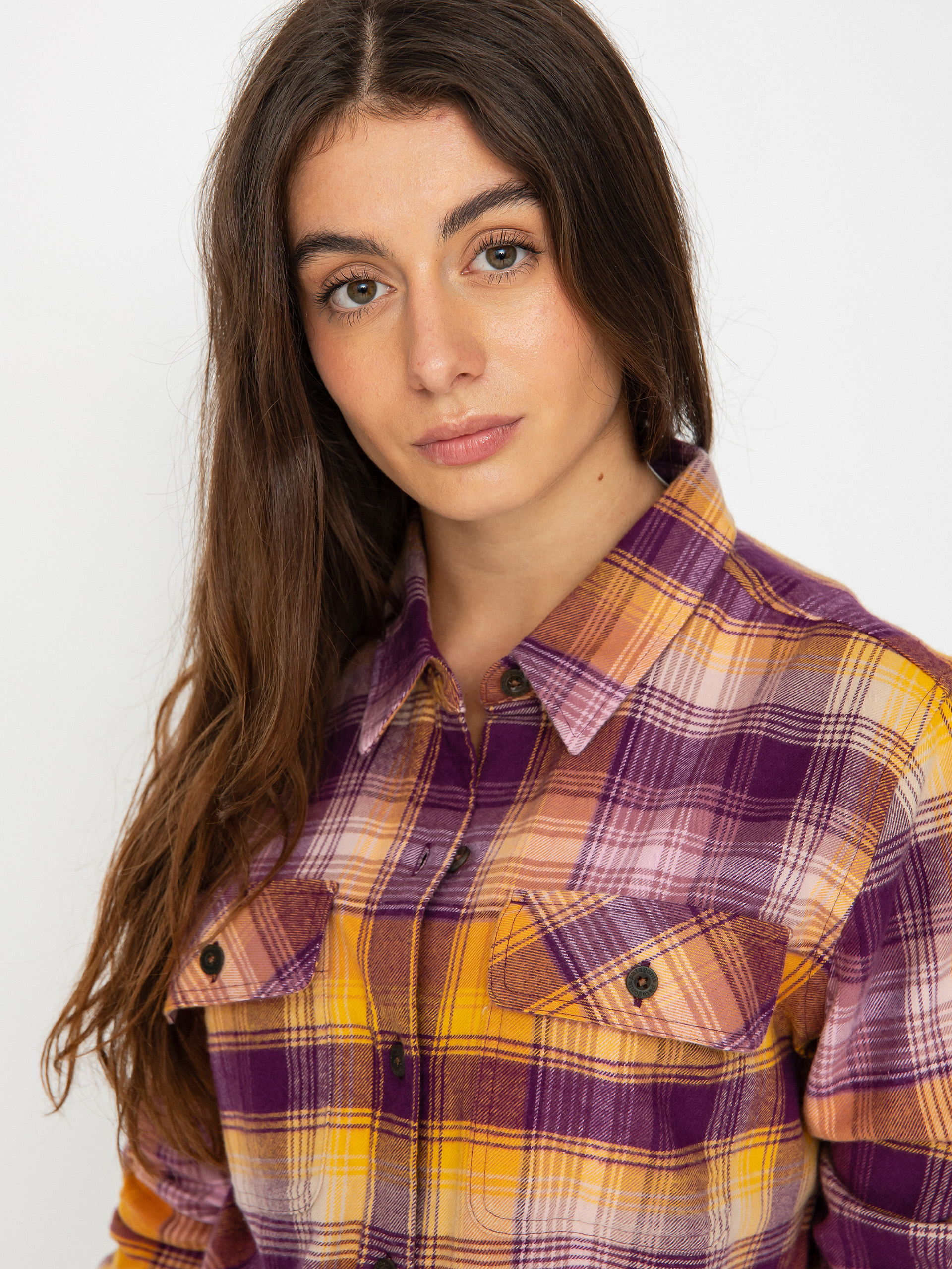 Patagonia Organic Cotton MW Fjord Flannel Ing Wmn (sun rays/night plum)