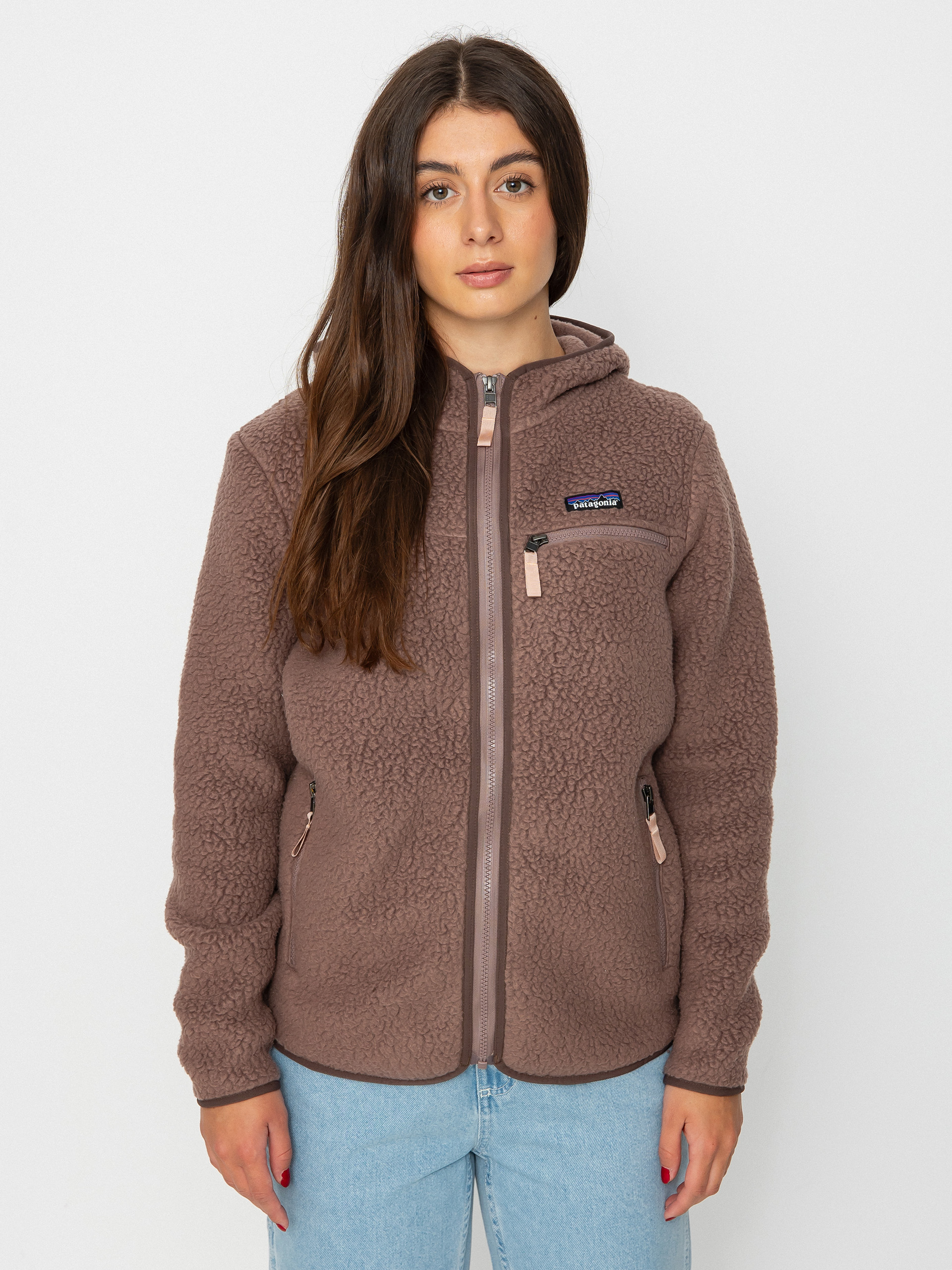 Női Patagonia Retro Pile Hoody Polár pulóver (dusky brown)