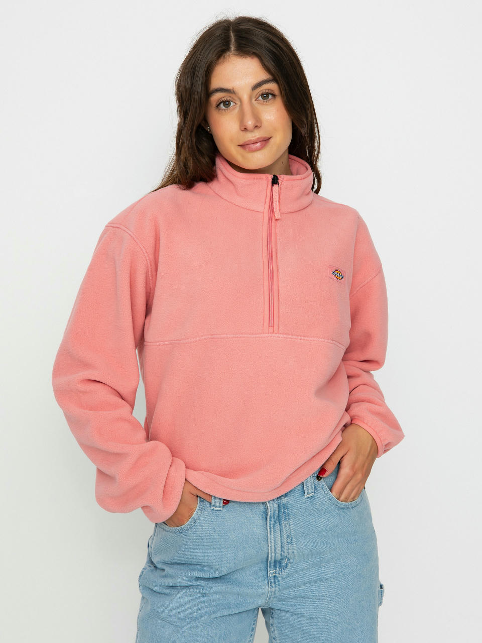 Dickies Louisburg Polár pulóver Wmn (flamingo plume)