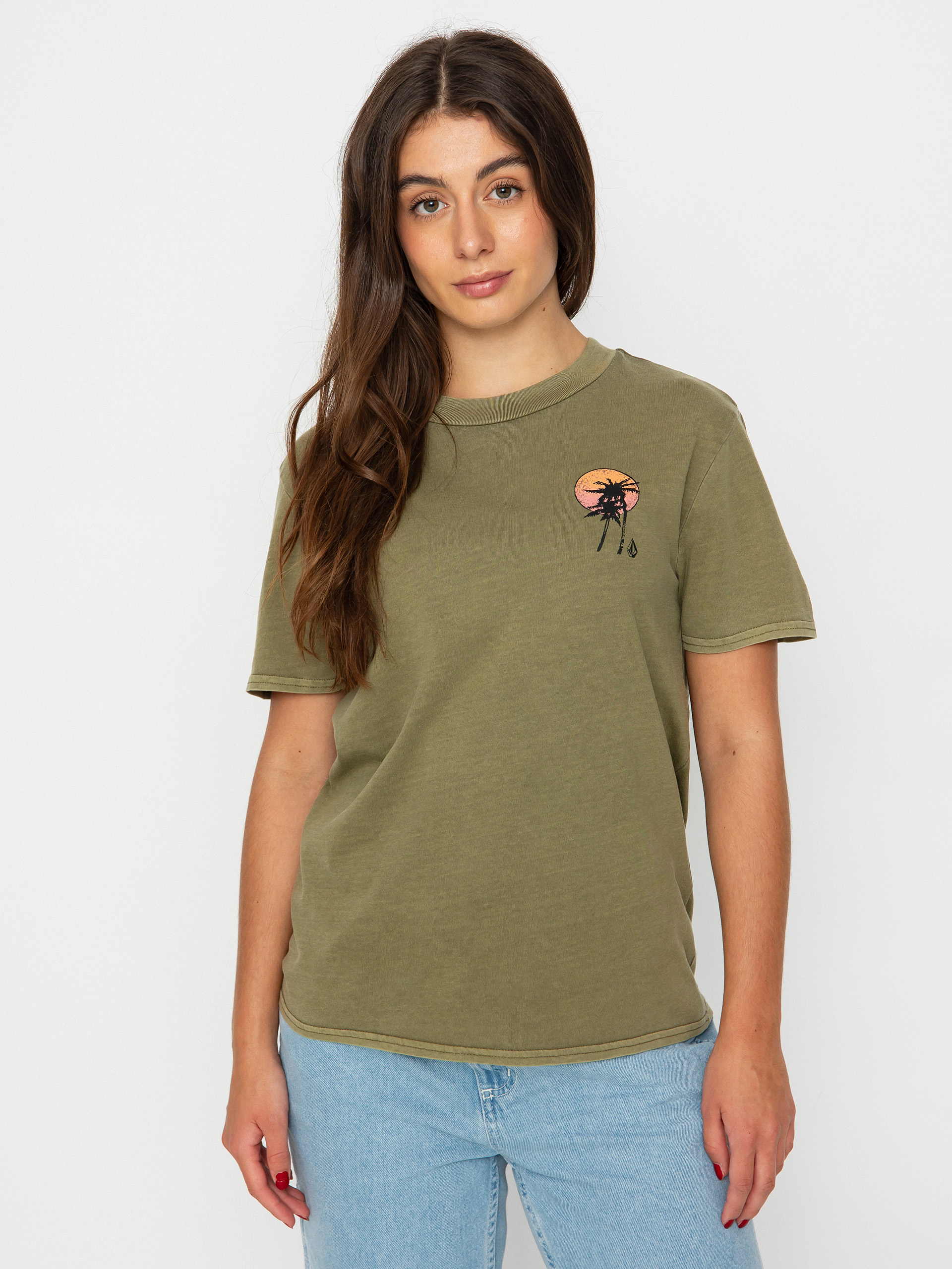 Volcom Lock It Up póló Wmn (moss)