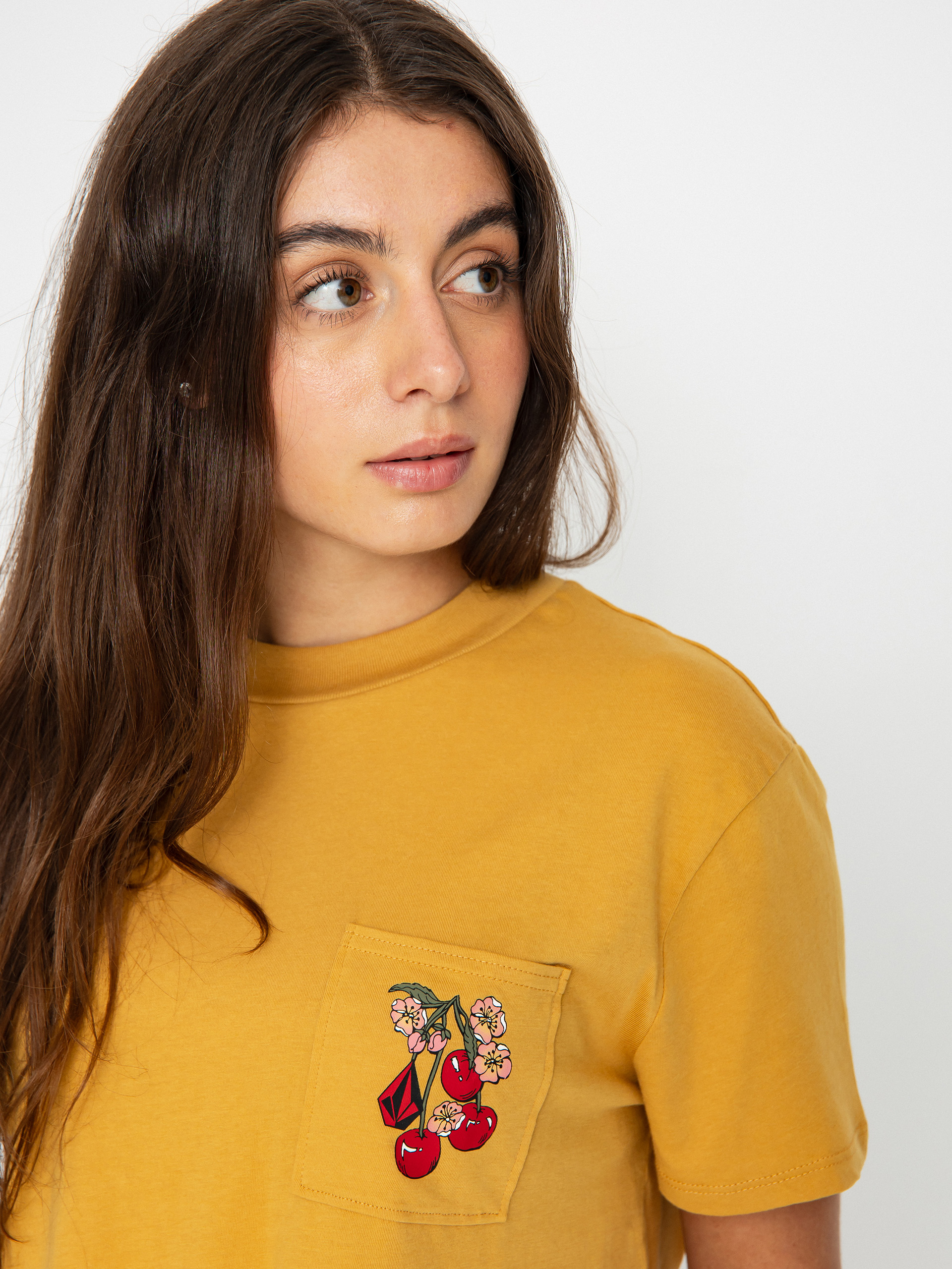 Volcom Pocket Dial póló Wmn (dijon)