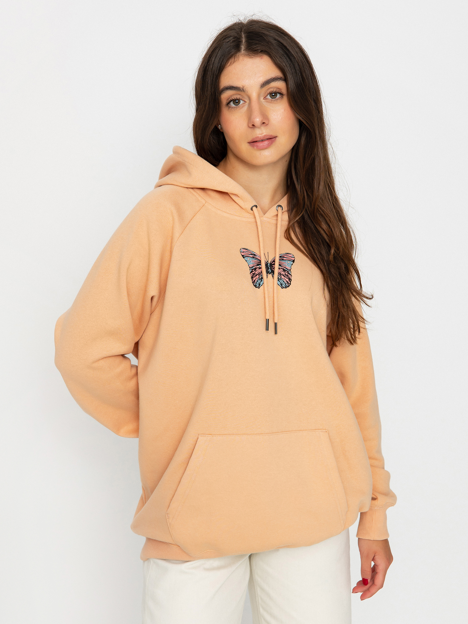 Volcom Truly Stoked Bf HD Kapucnis pulóver Wmn (clay)