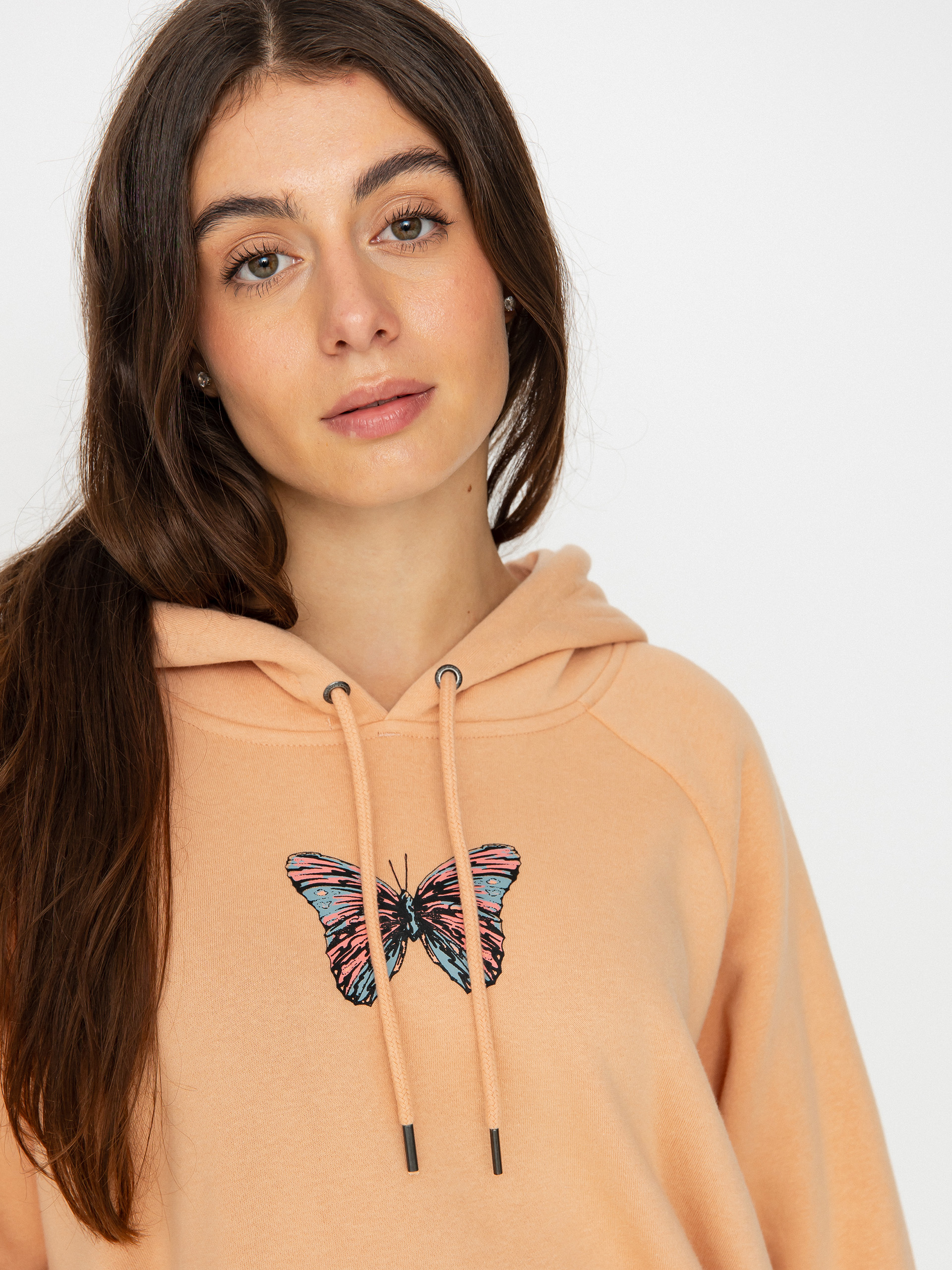 Volcom Truly Stoked Bf HD Kapucnis pulóver Wmn (clay)